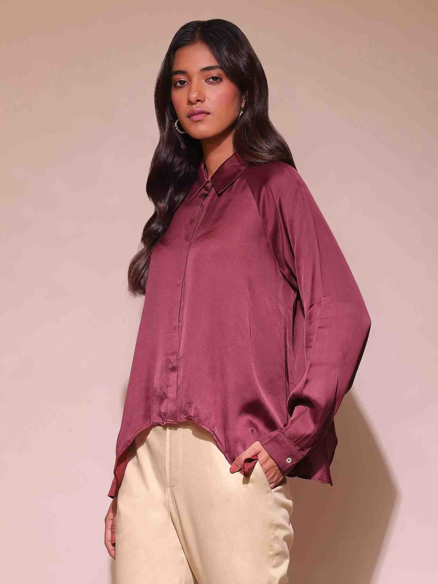 Burgundy Glay Shirt