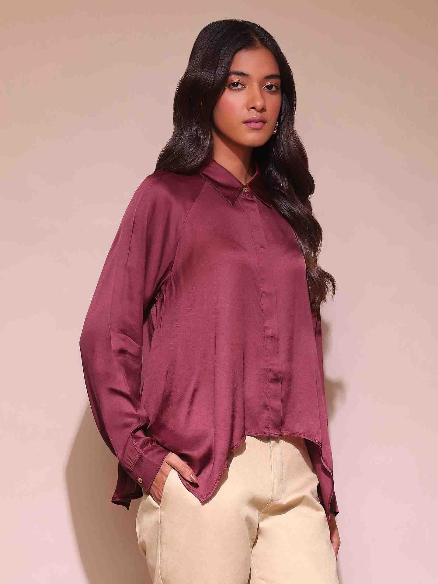 Burgundy Glay Shirt