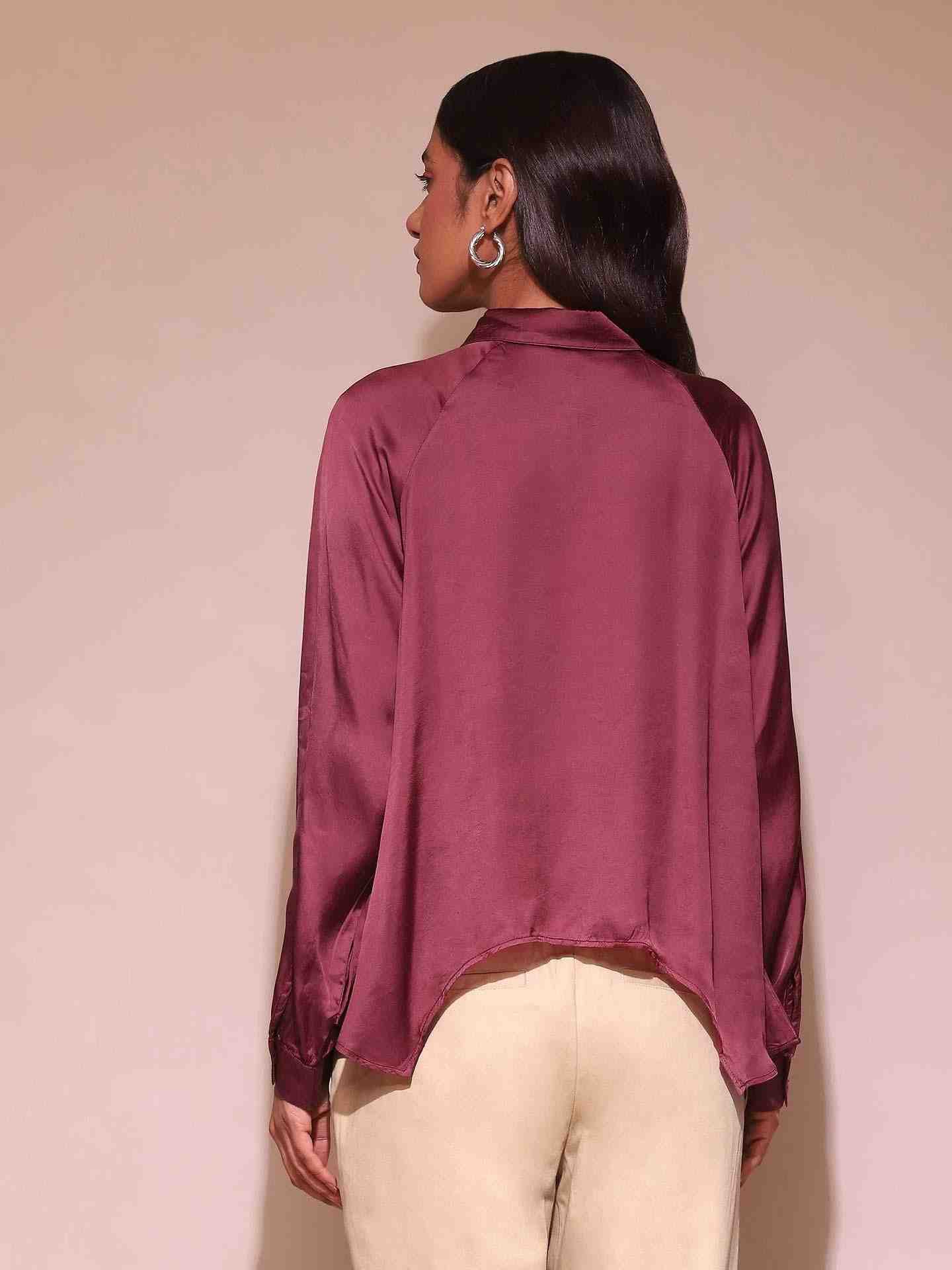 Burgundy Glay Shirt
