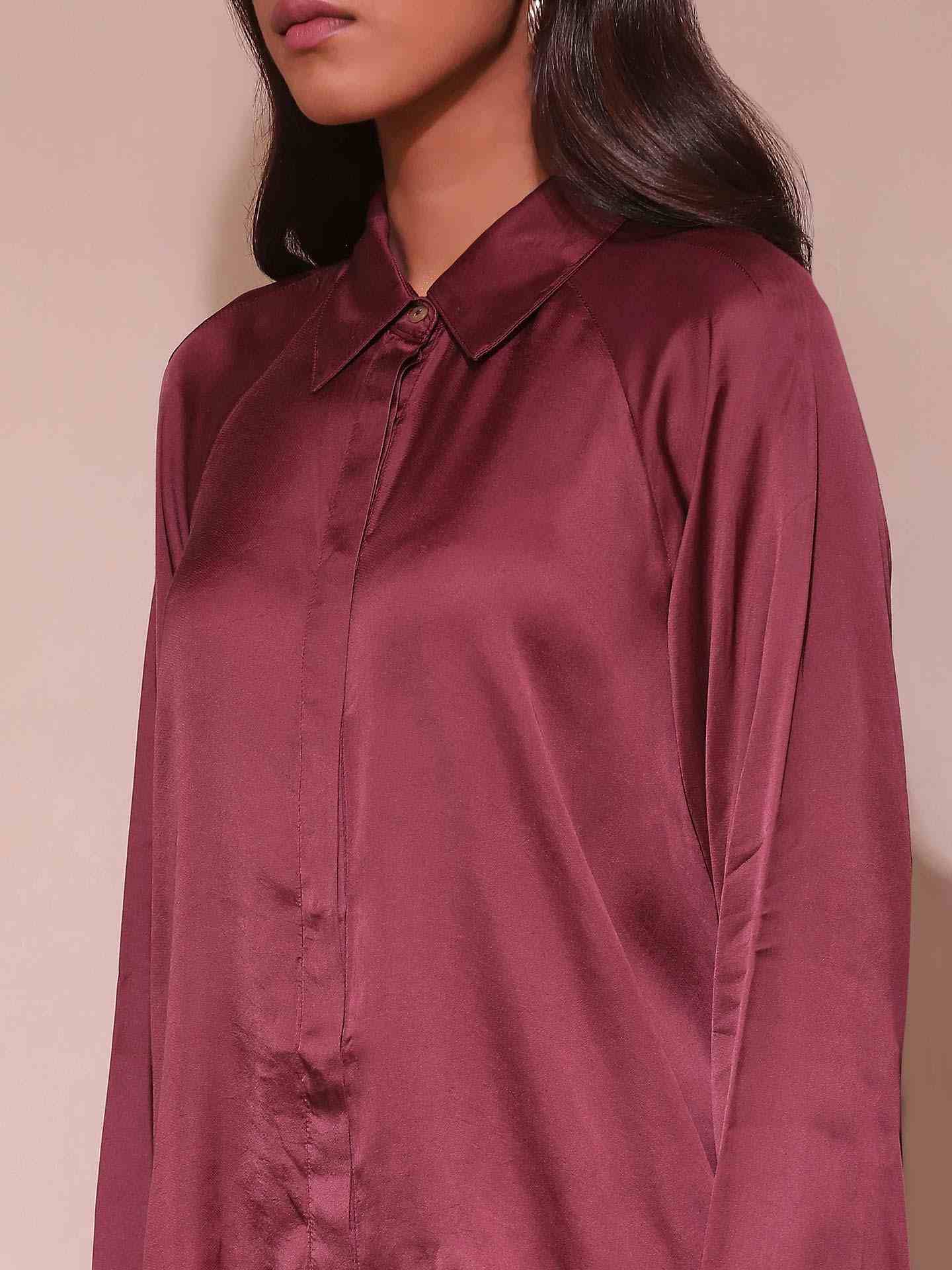 Burgundy Glay Shirt