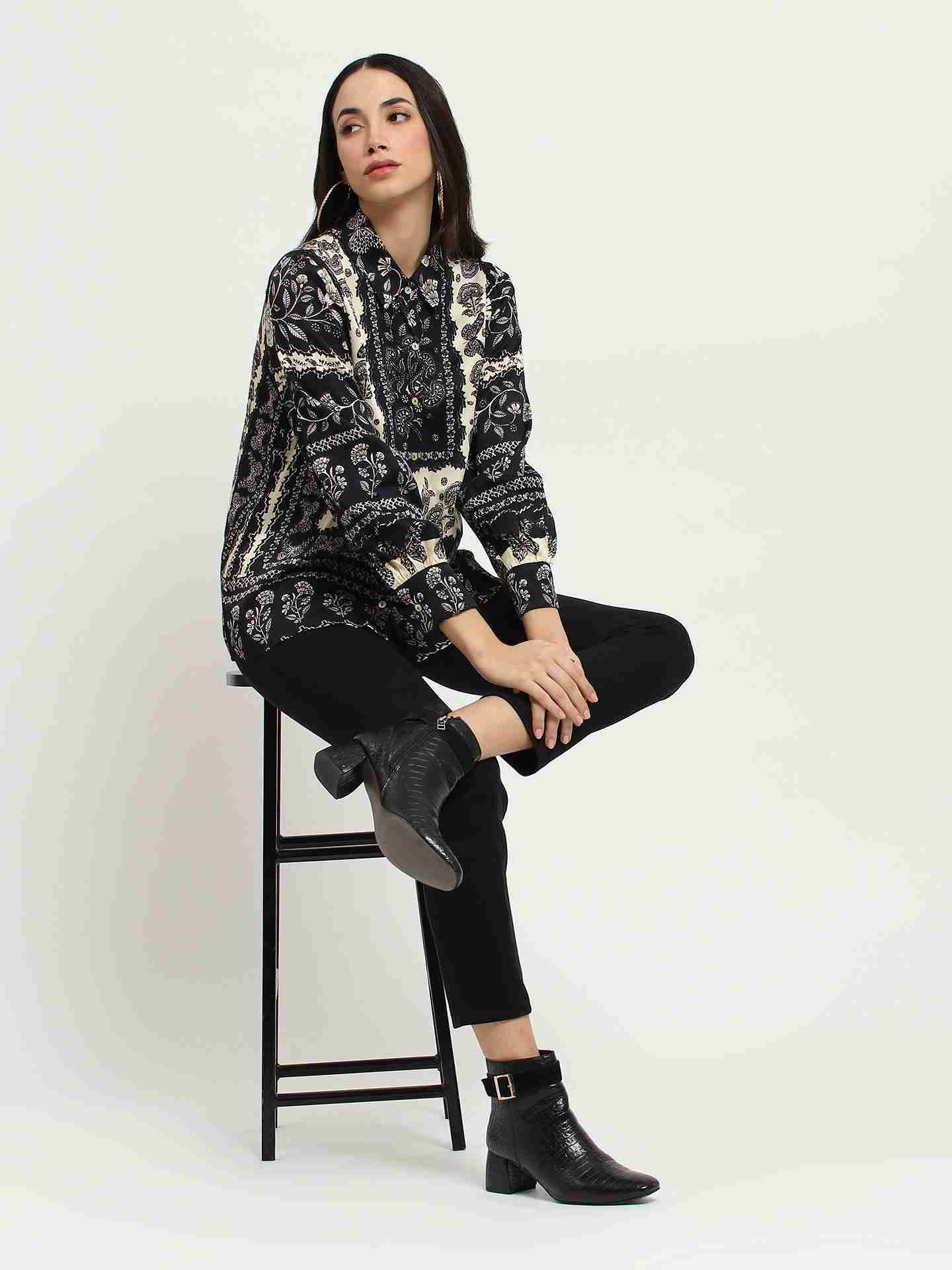 Black Liliana Shirt