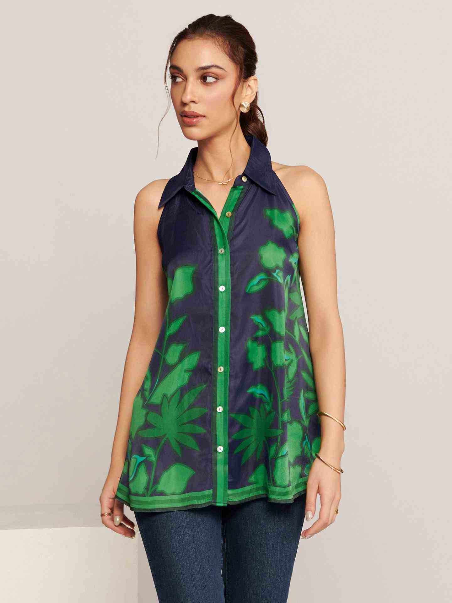 Navy Olina Shirt