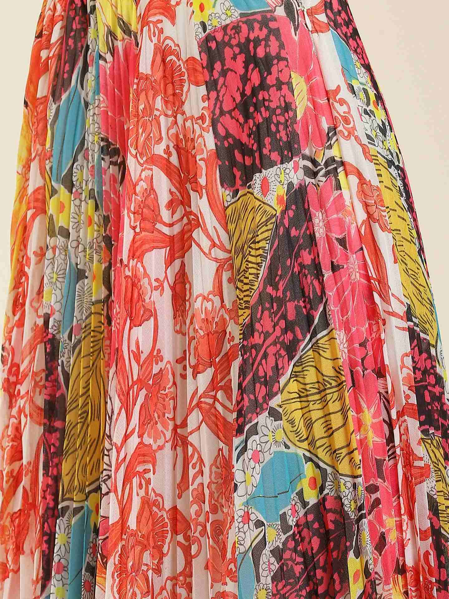 Multi Florida Patchwork Skirt