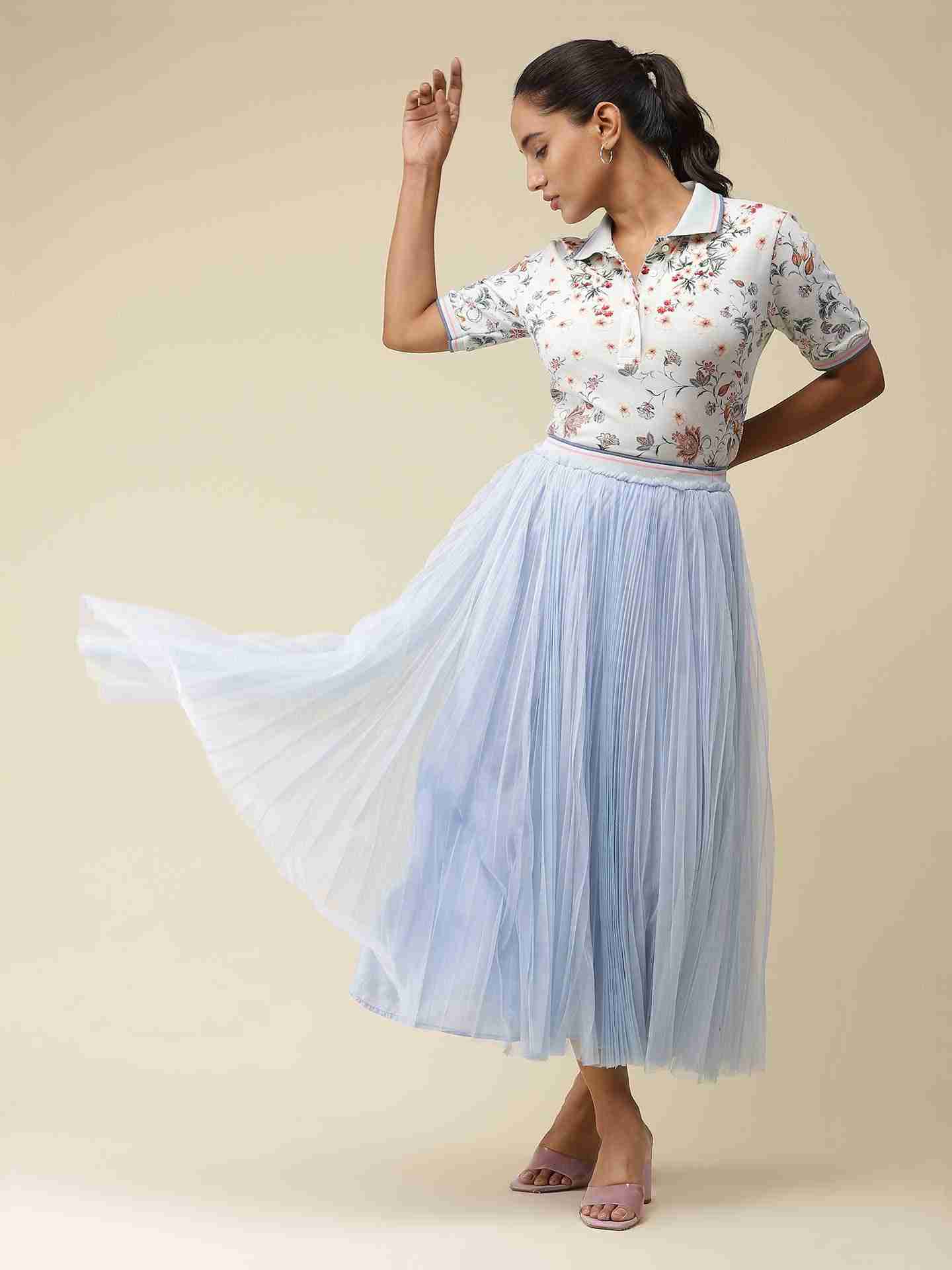 Powder Blue Polo Skirt