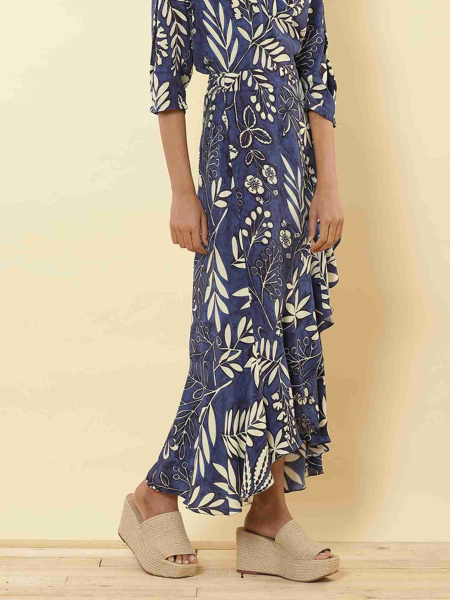 Blue Flower Vibes Skirt