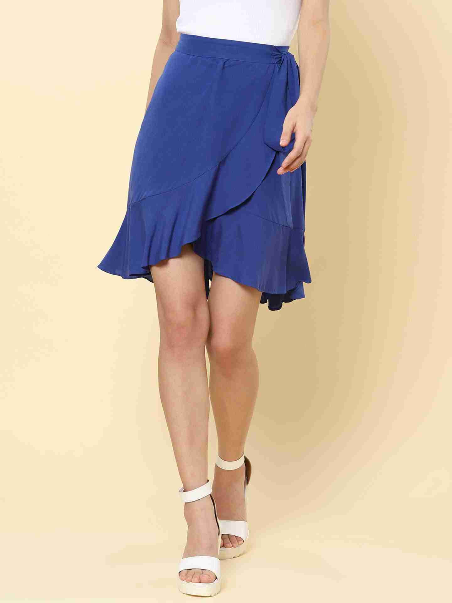 Blue Fashion Flair Skirt