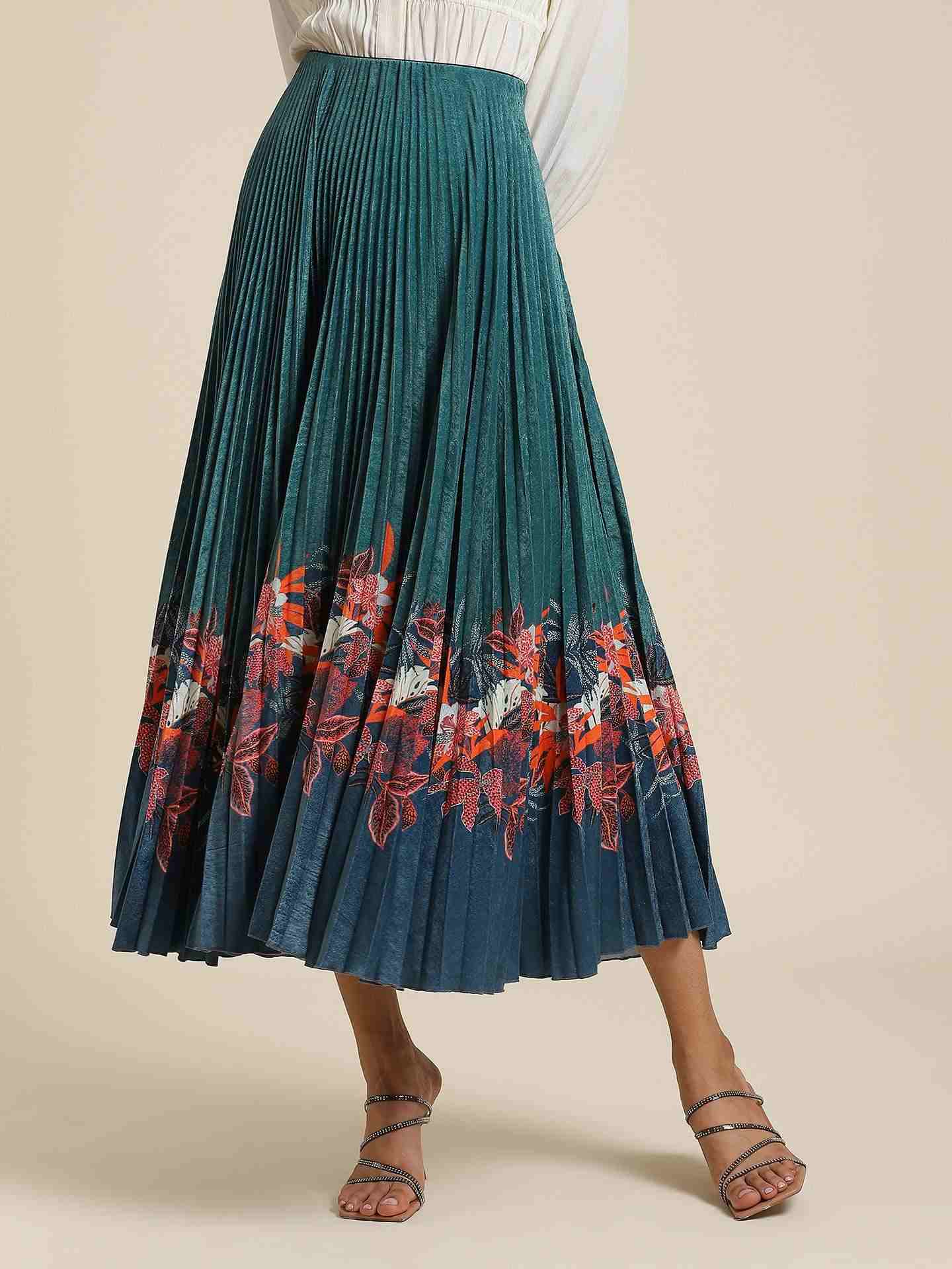 Teal Marina Skirt