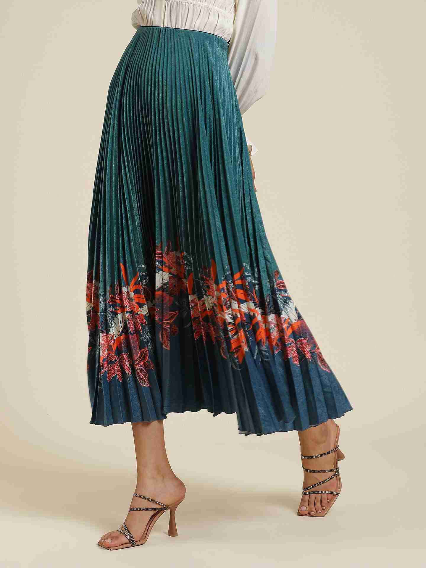Teal Marina Skirt