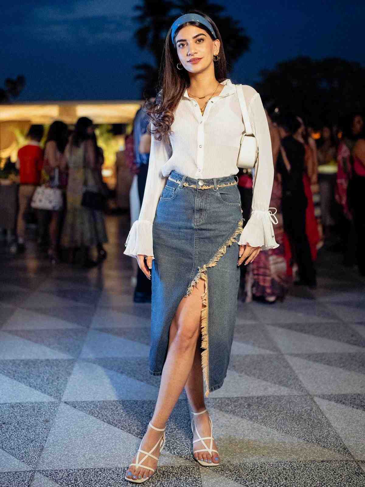 Blue Denim Drift Skirt