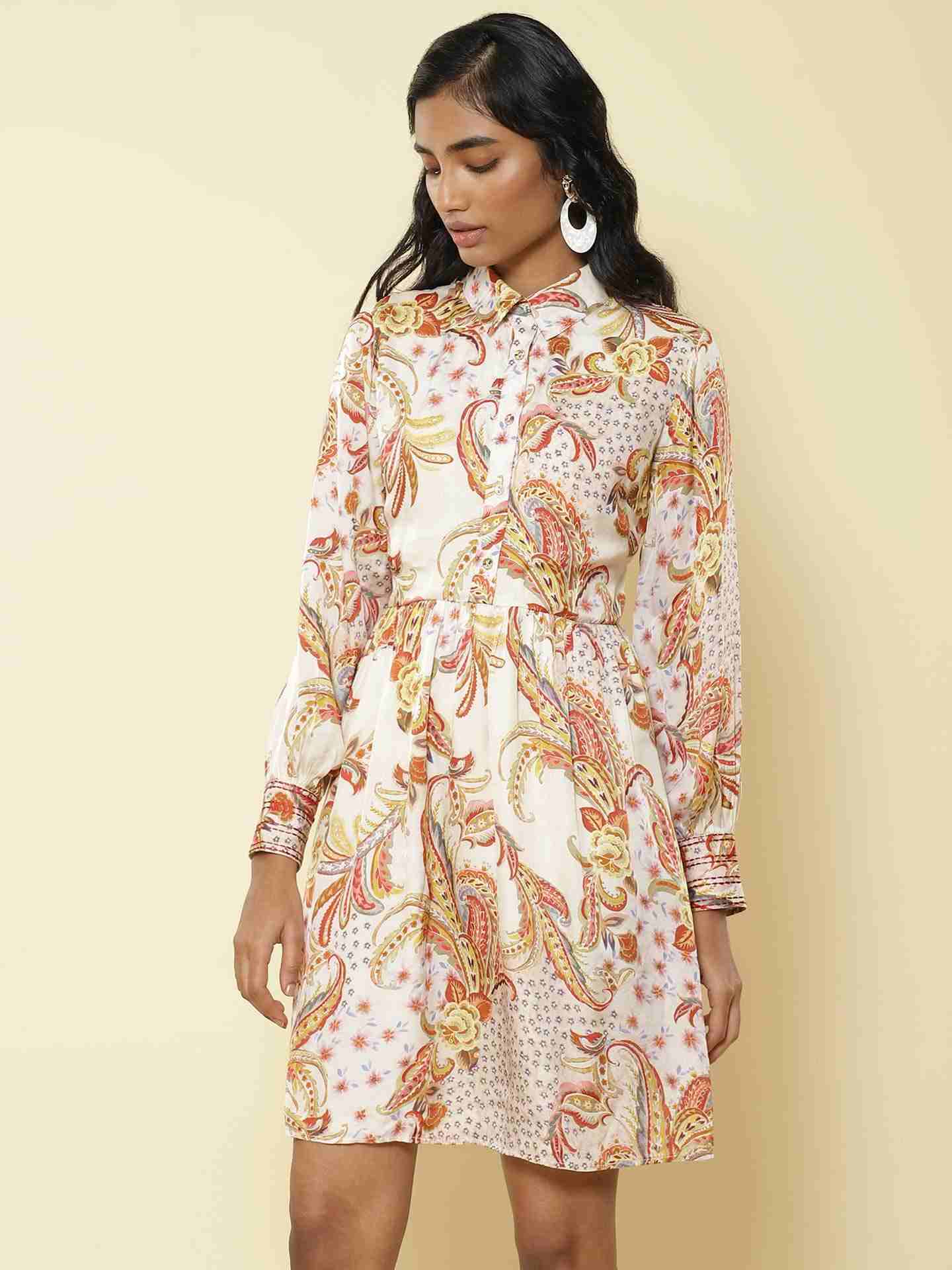 Yellow Brazillian Shirt Dress