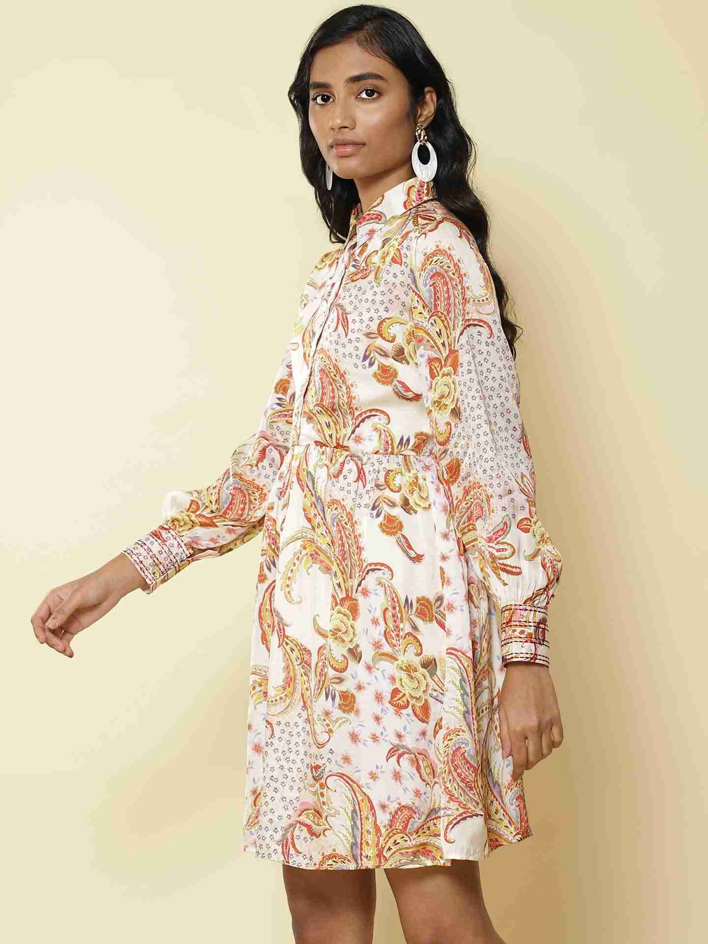 Yellow Brazillian Shirt Dress