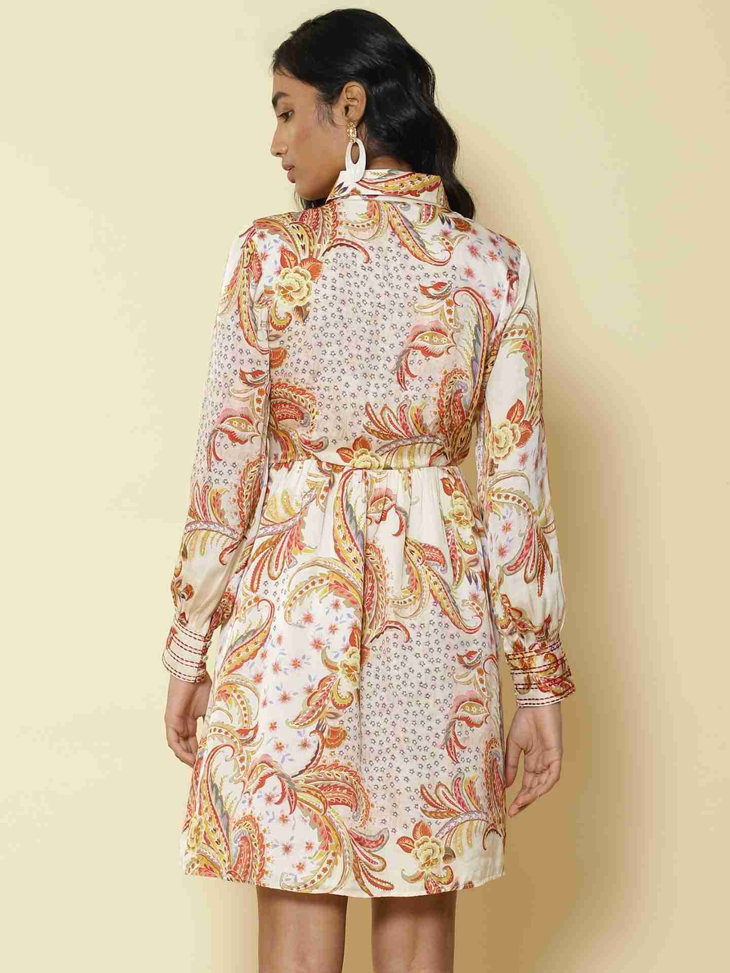 Yellow Brazillian Shirt Dress