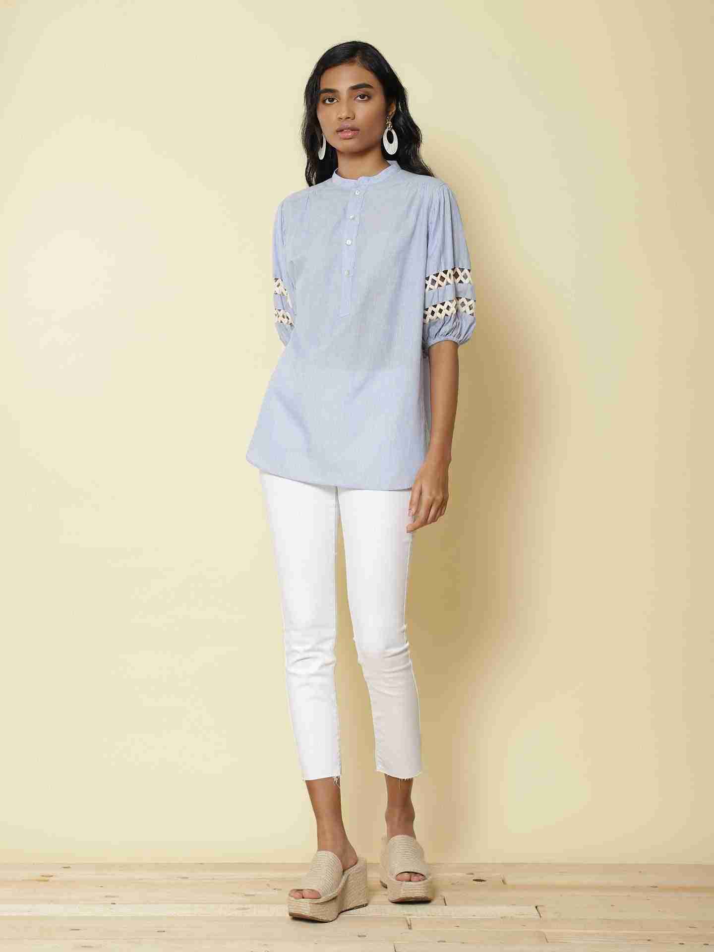 Blue Reverso Top