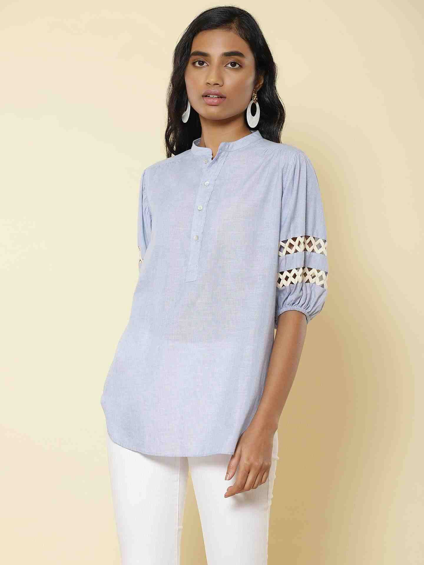 Blue Reverso Top