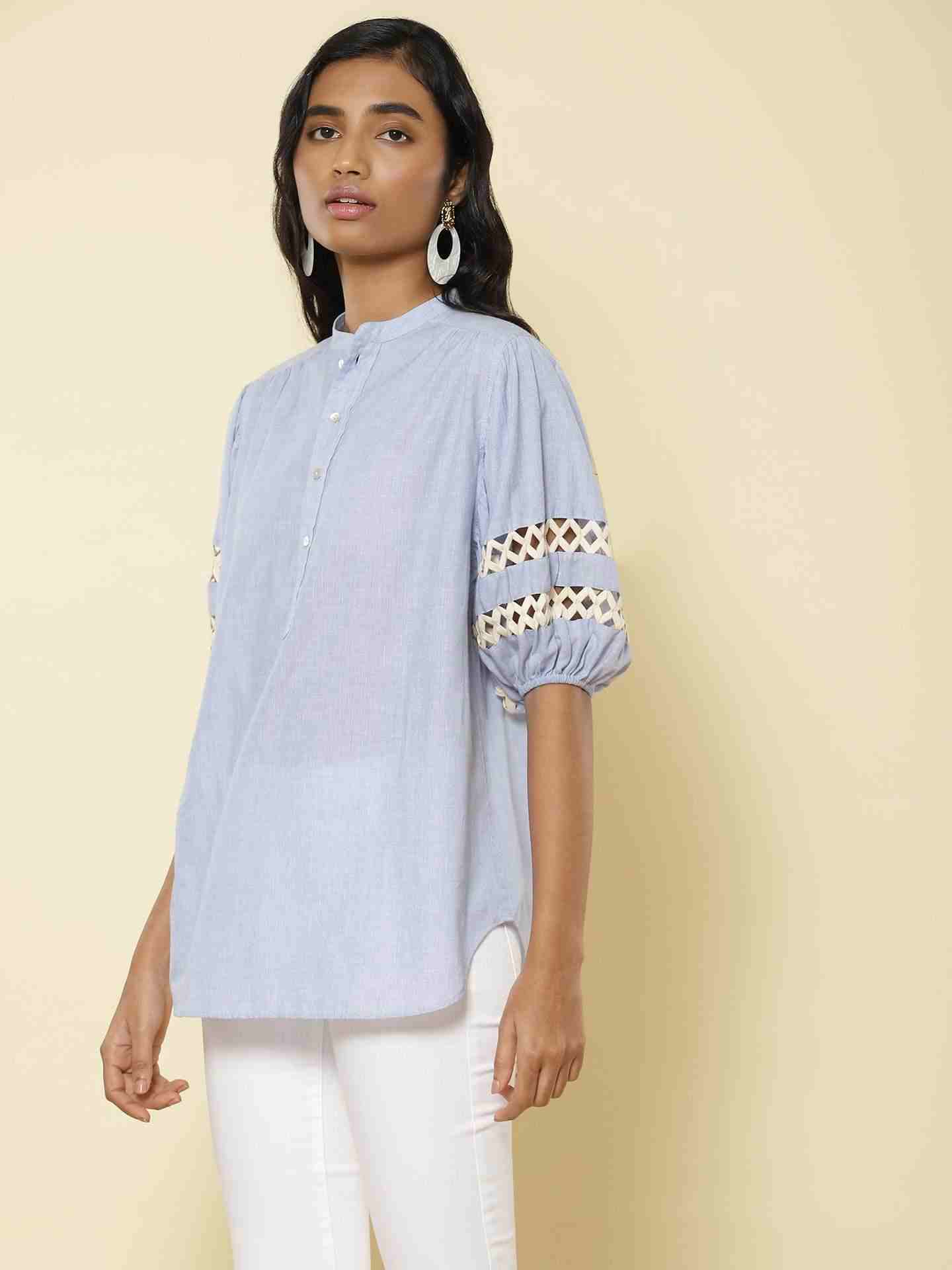 Blue Reverso Top