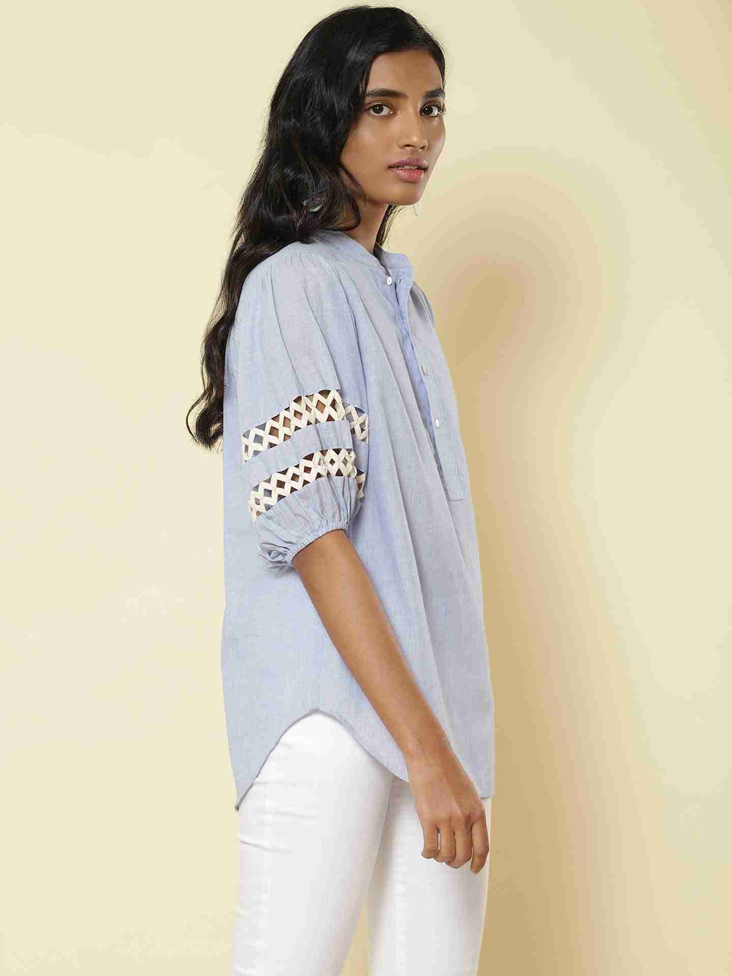 Blue Reverso Top