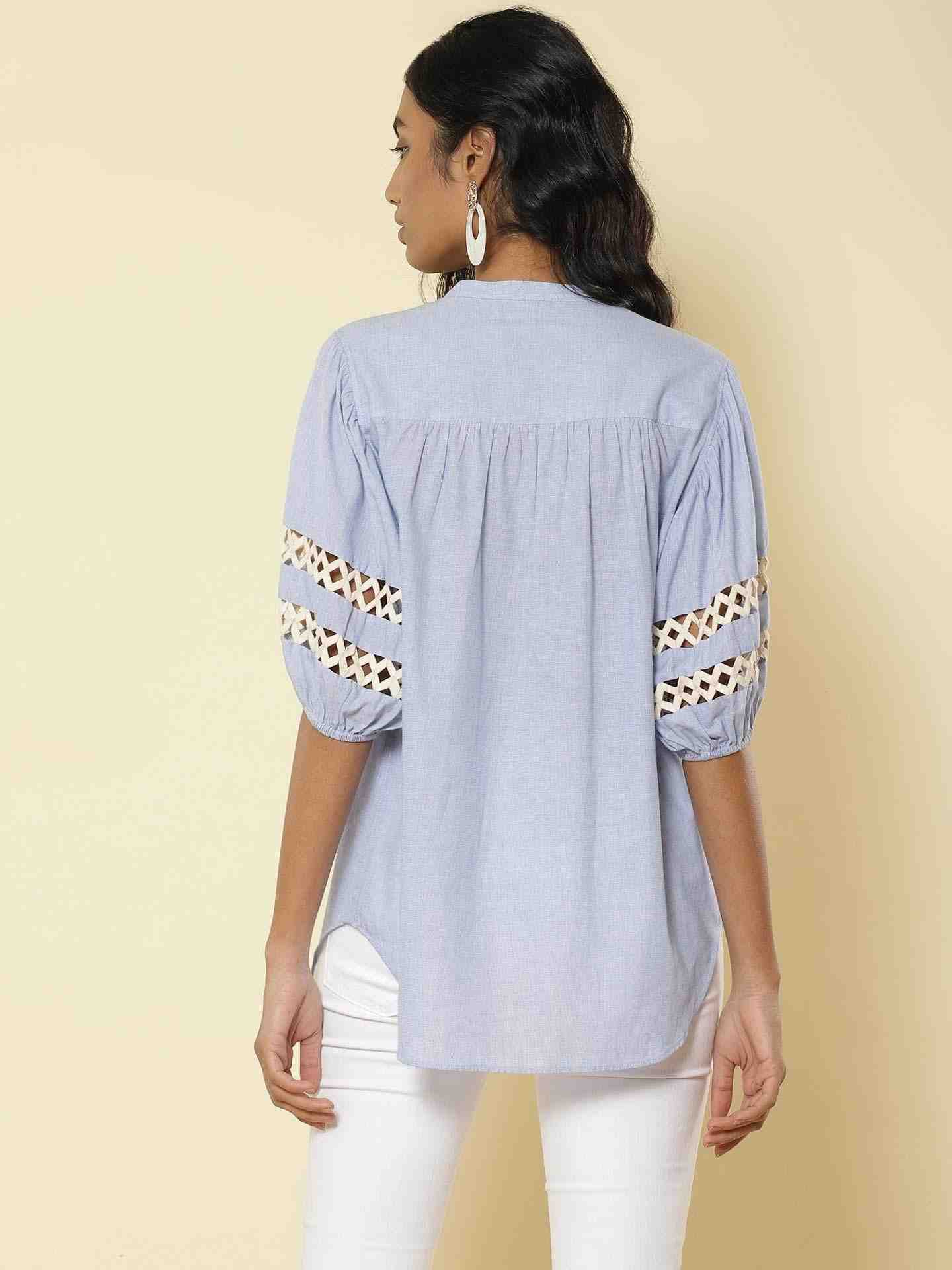 Blue Reverso Top