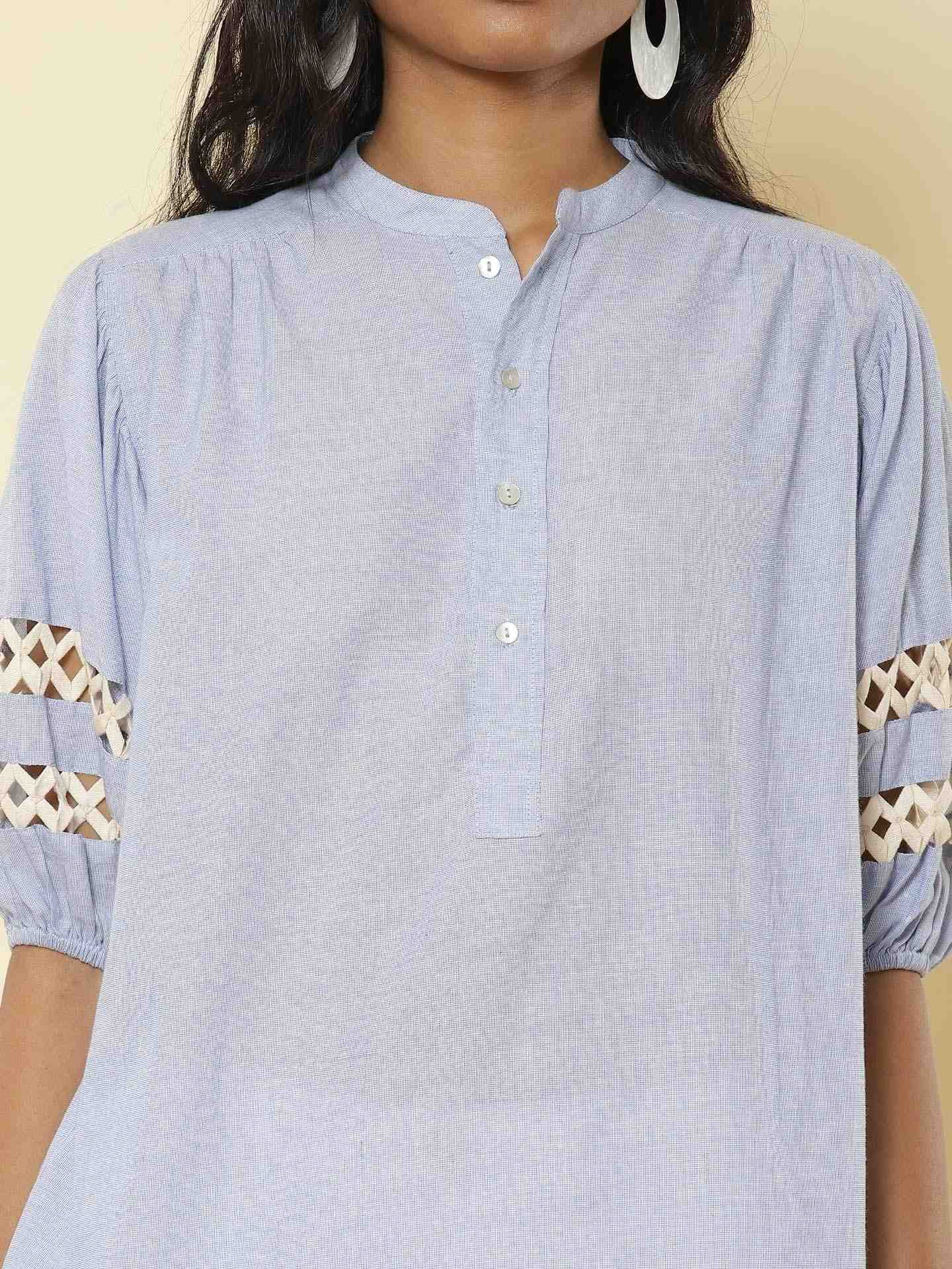 Blue Reverso Top