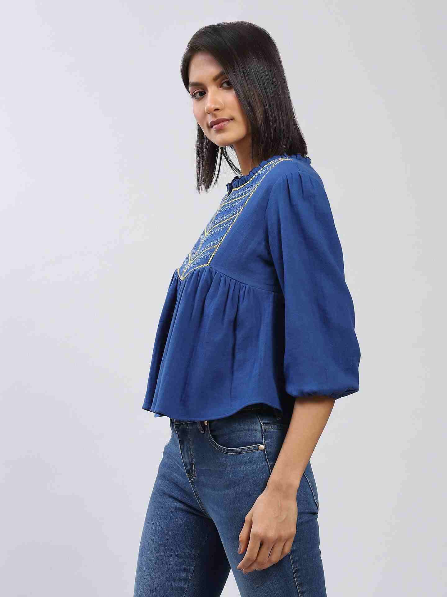 Blue Leisure Basics Top