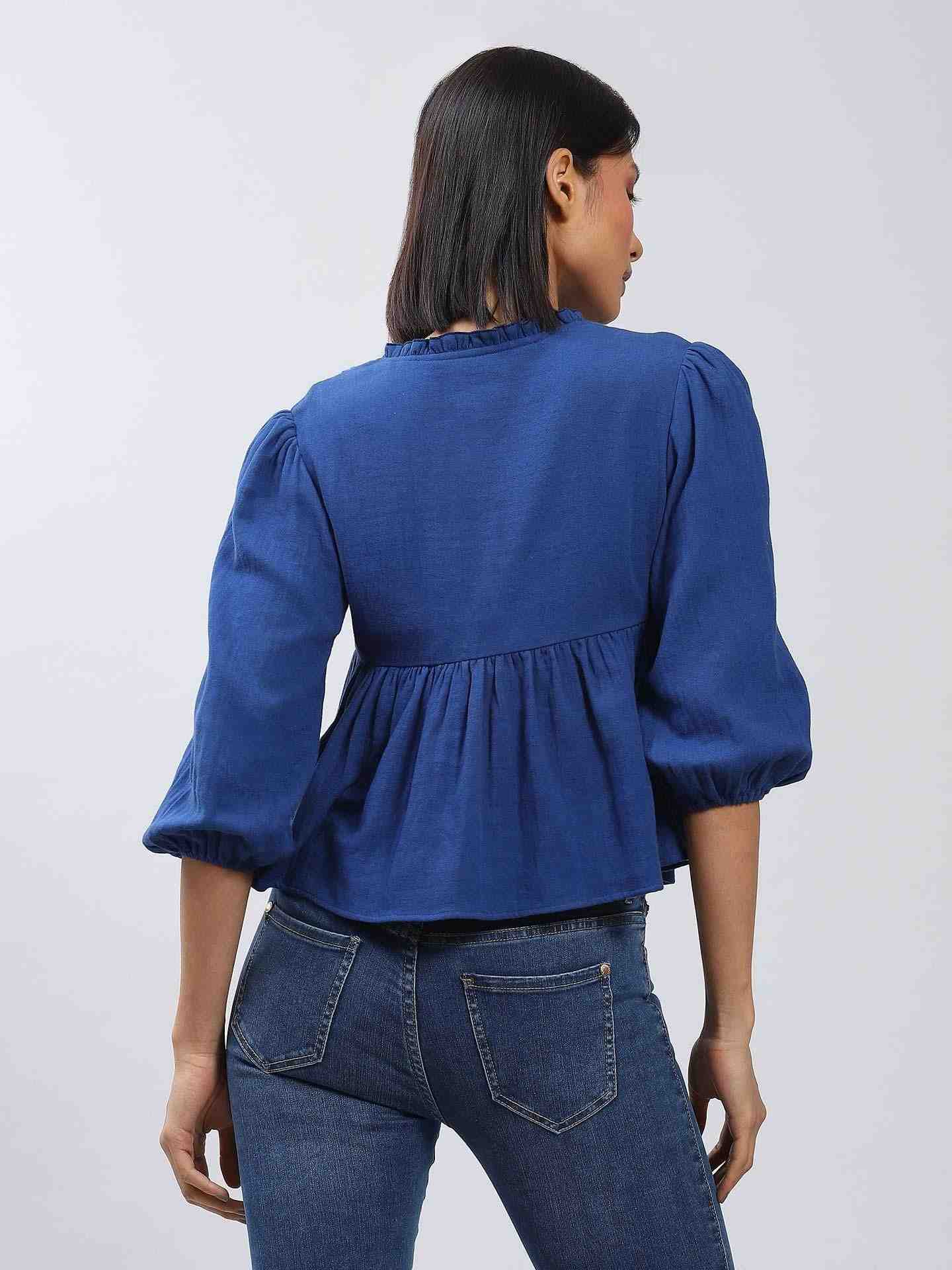 Blue Leisure Basics Top