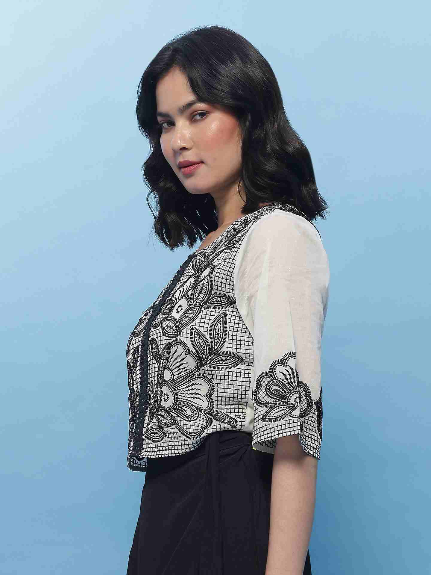 Ecru Carissa Crop Top