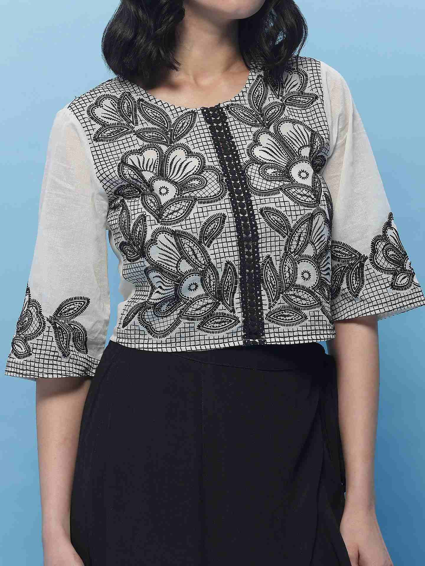 Ecru Carissa Crop Top