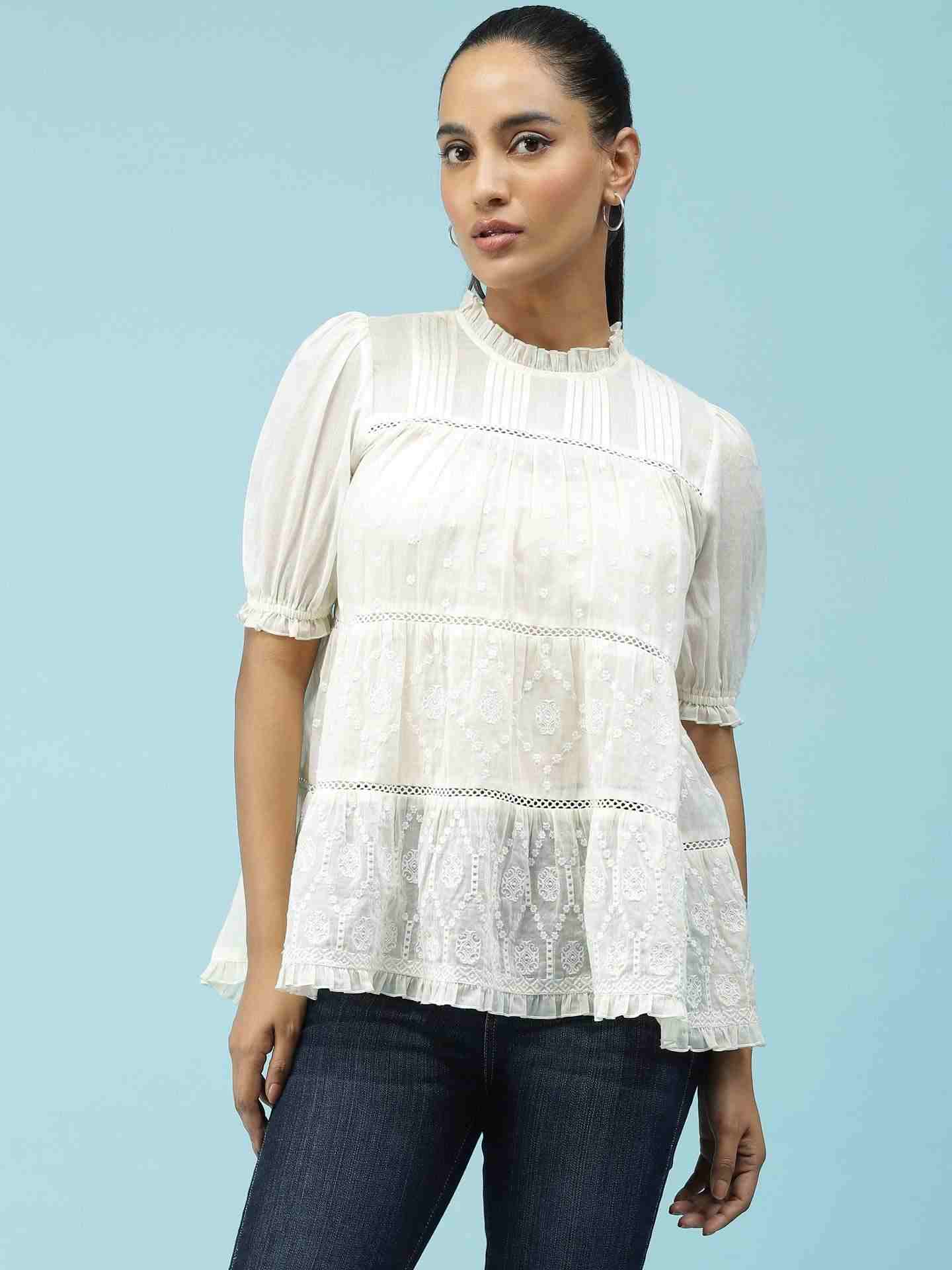 Ecru Beatrice Top