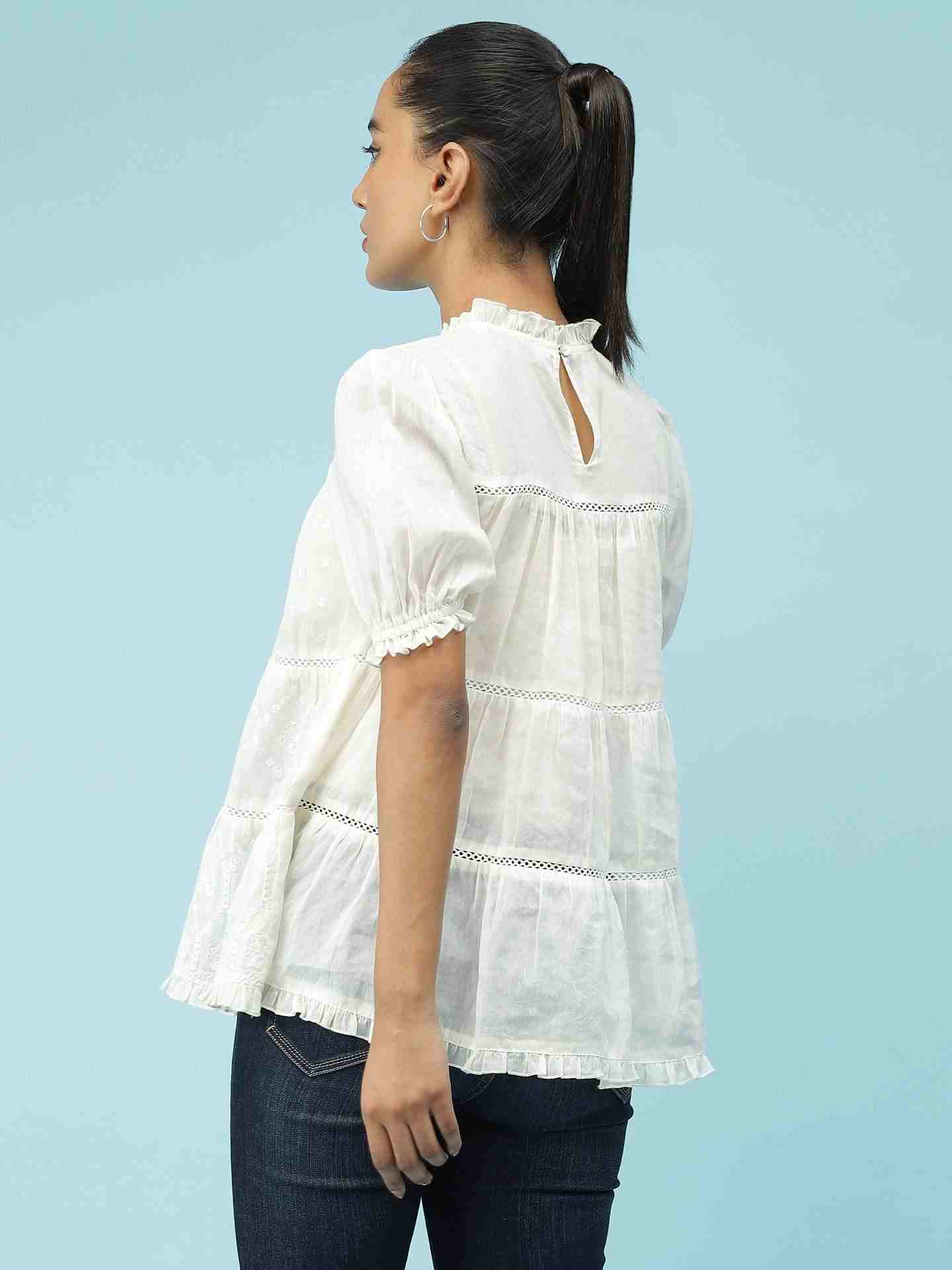 Ecru Beatrice Top