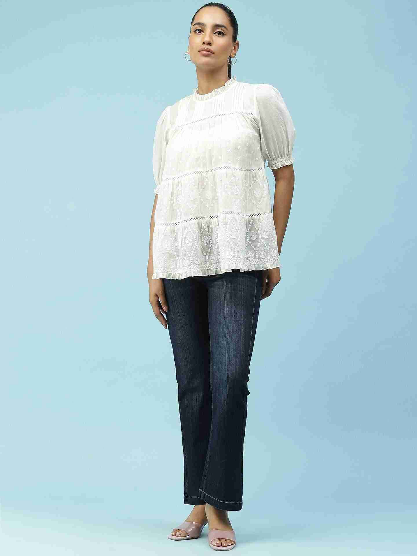 Ecru Beatrice Top