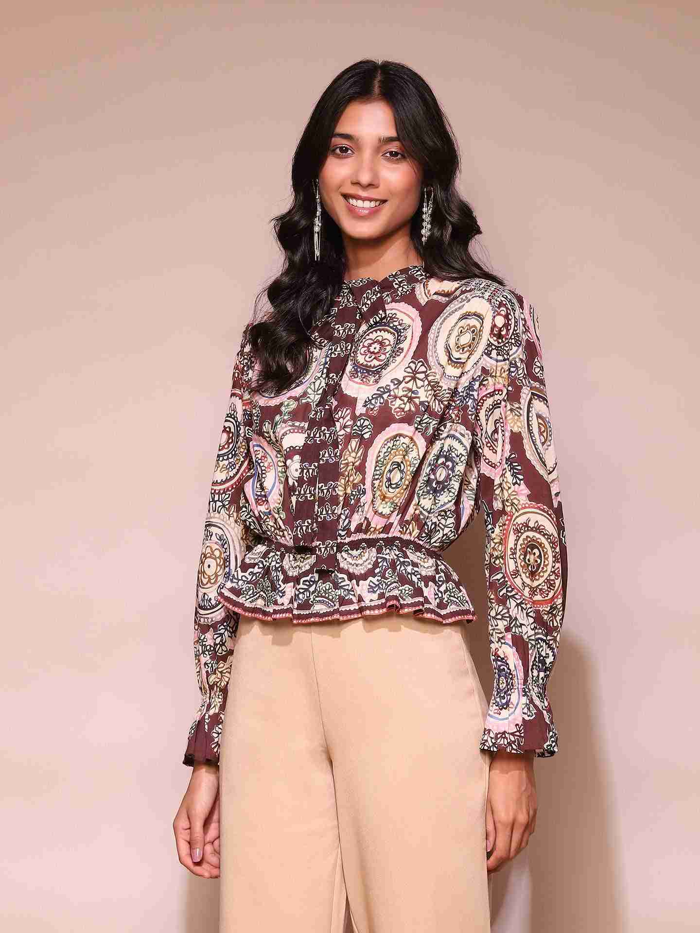 Brown Doretha Top