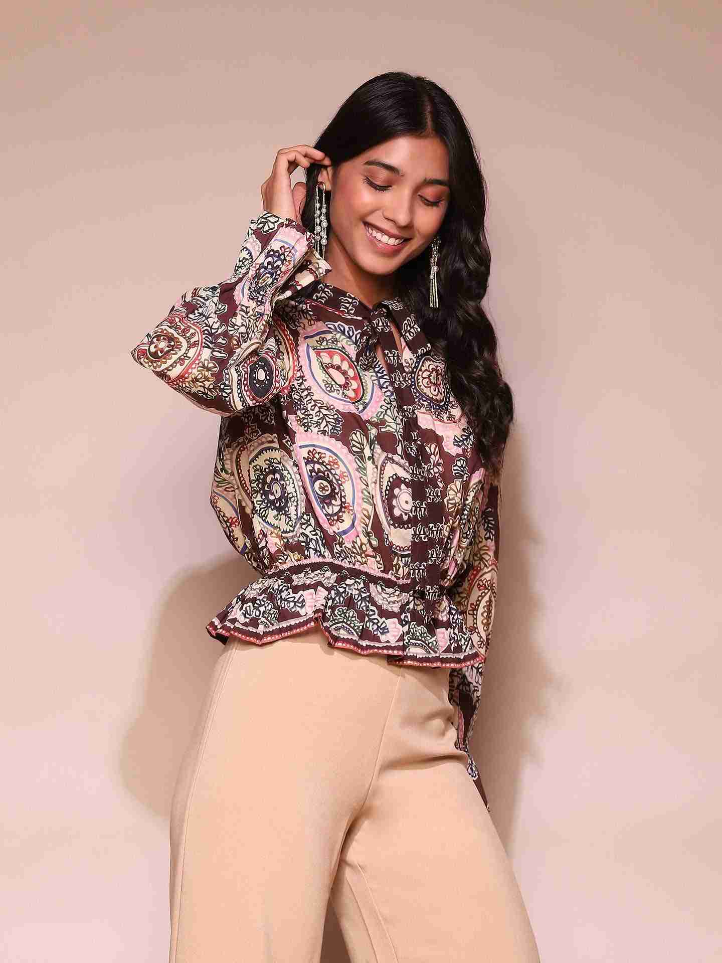 Brown Doretha Top