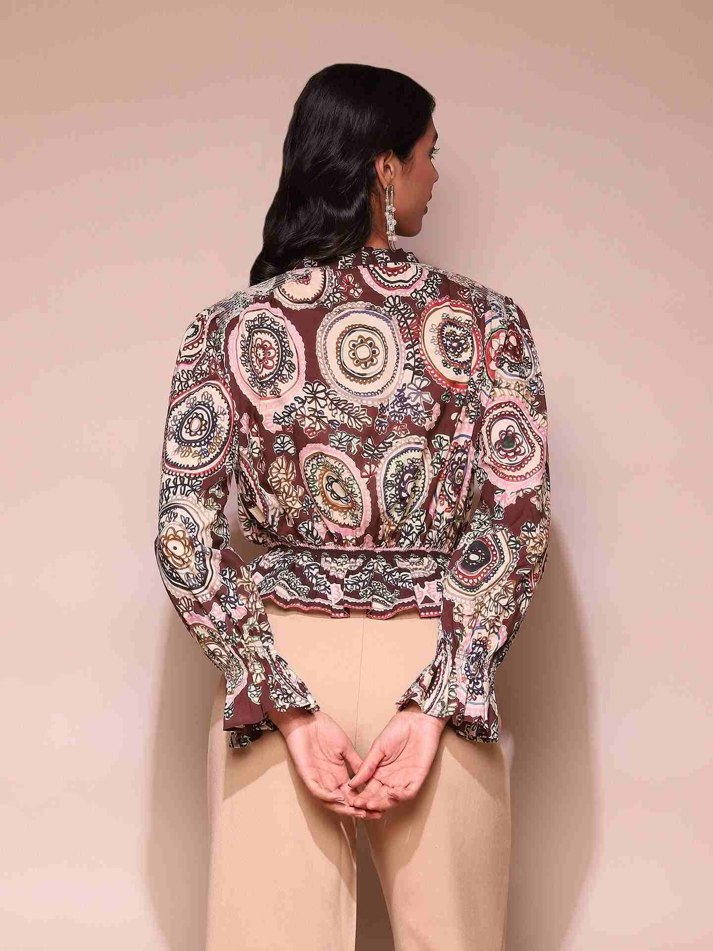 Brown Doretha Top