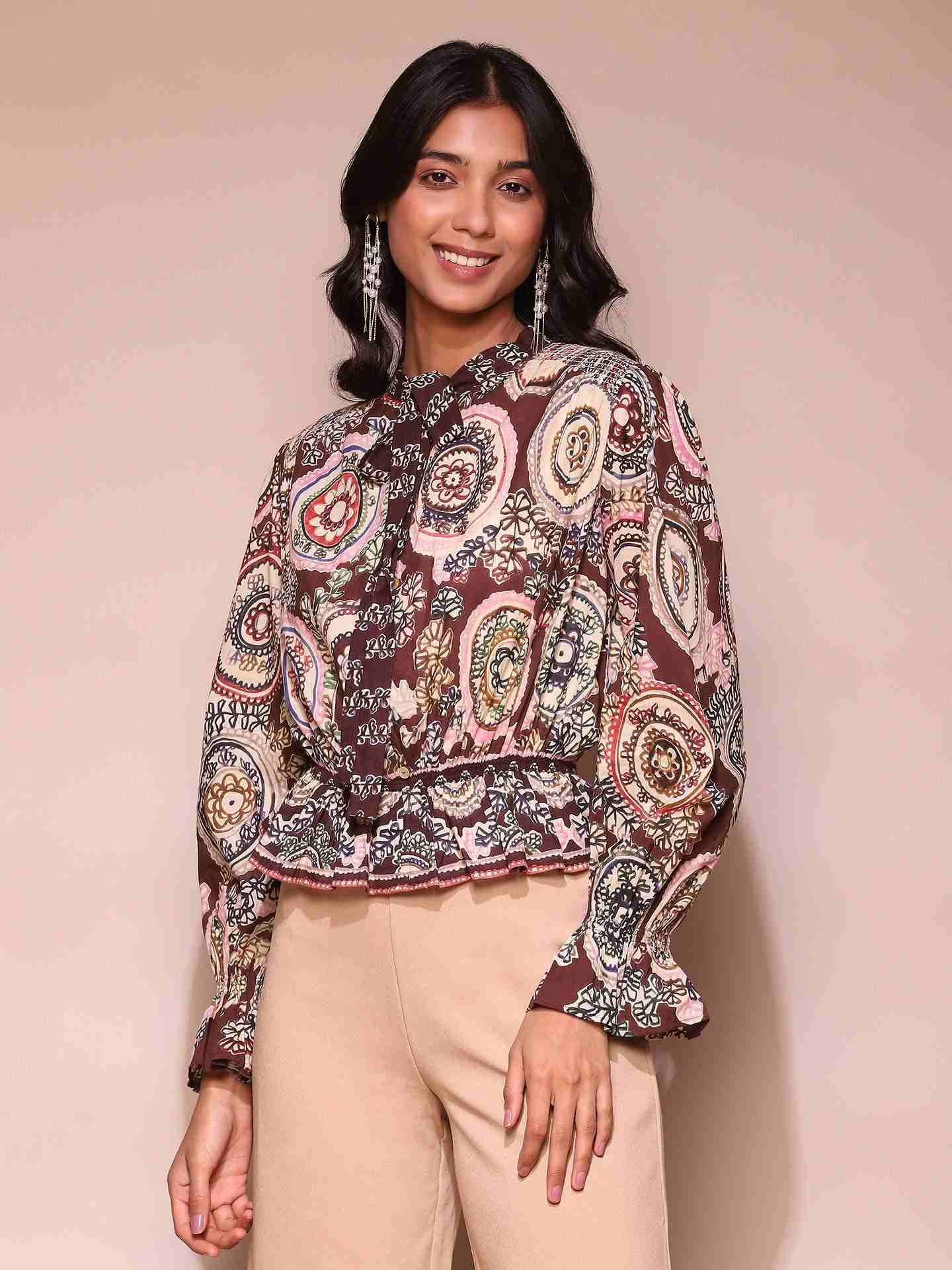 Brown Doretha Top