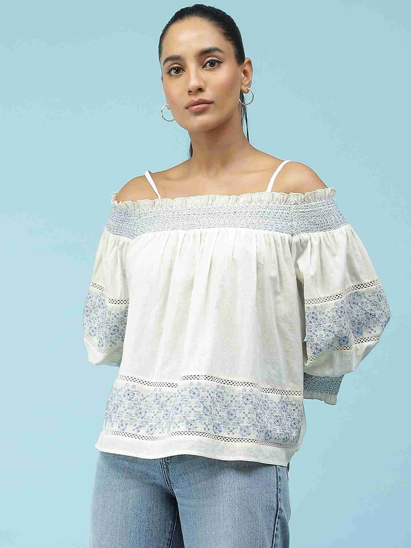 Ecru Julliette Top