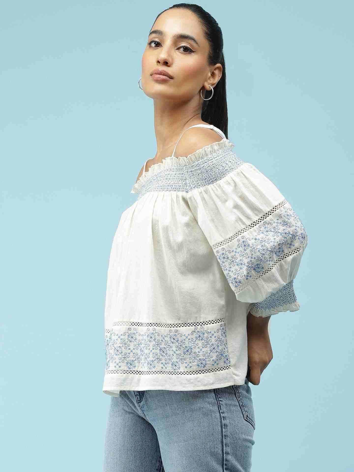 Ecru Julliette Top