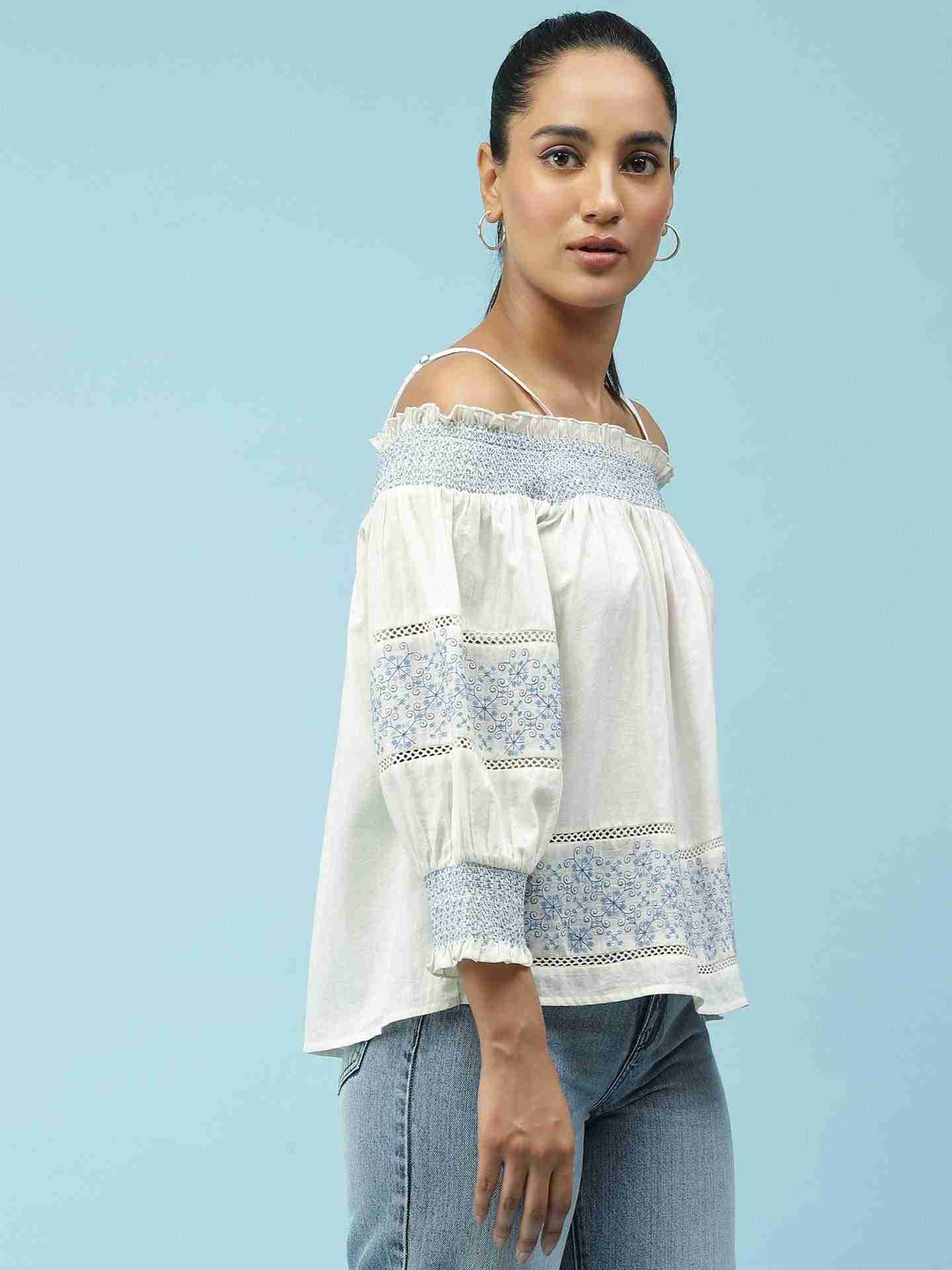 Ecru Julliette Top