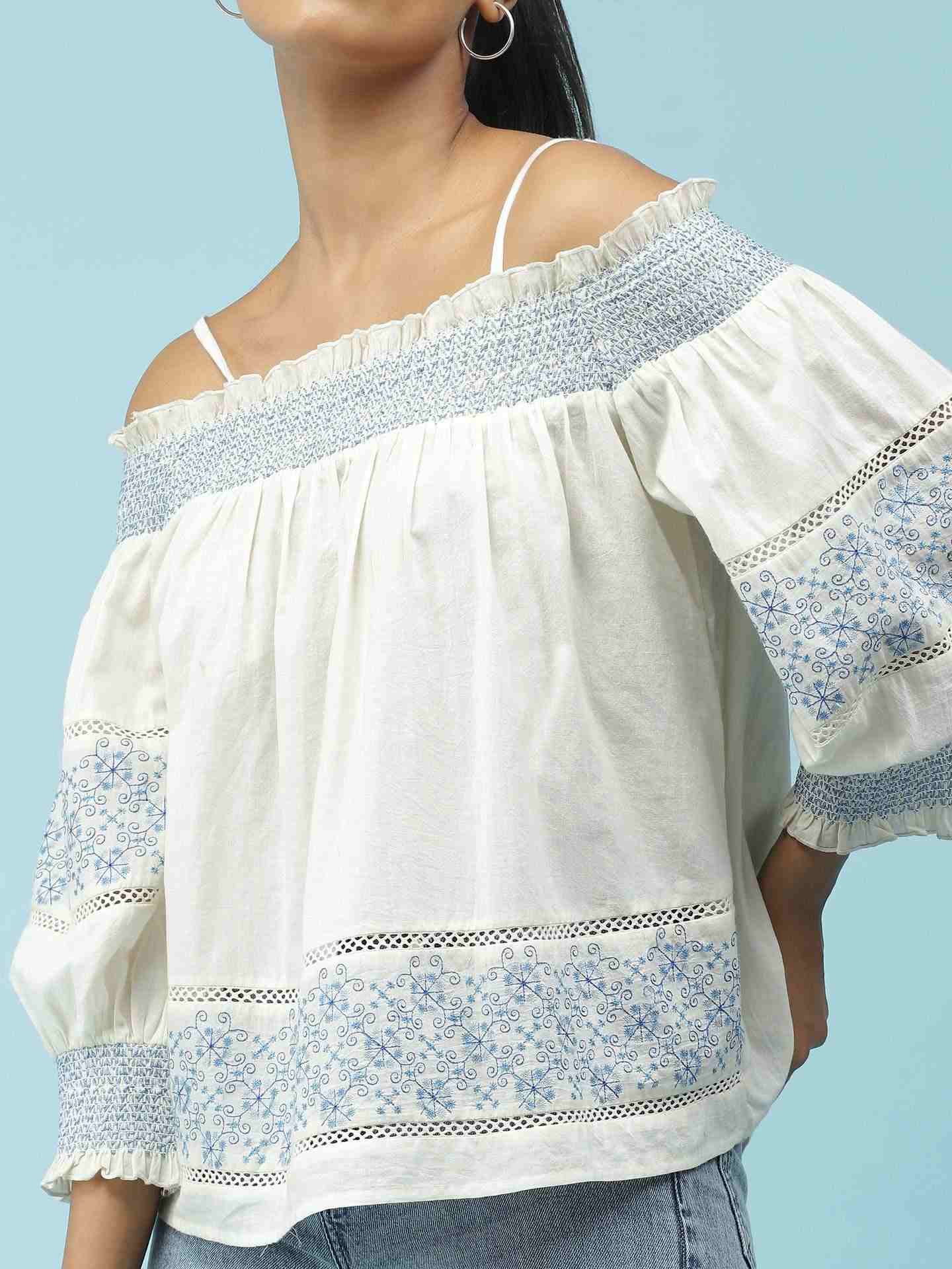 Ecru Julliette Top