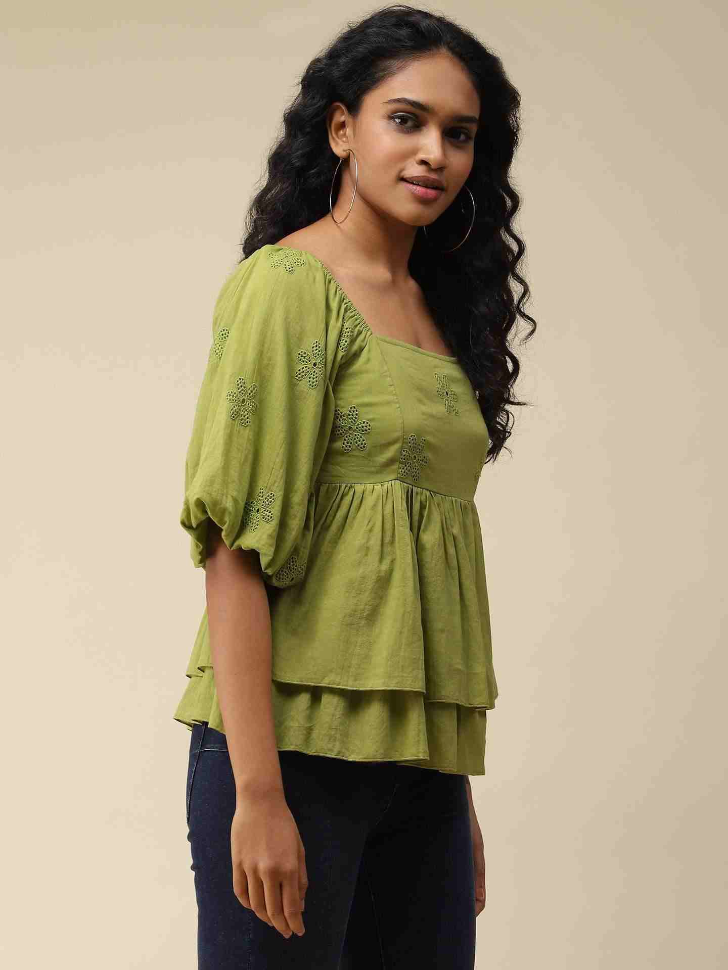 Green Myra Top