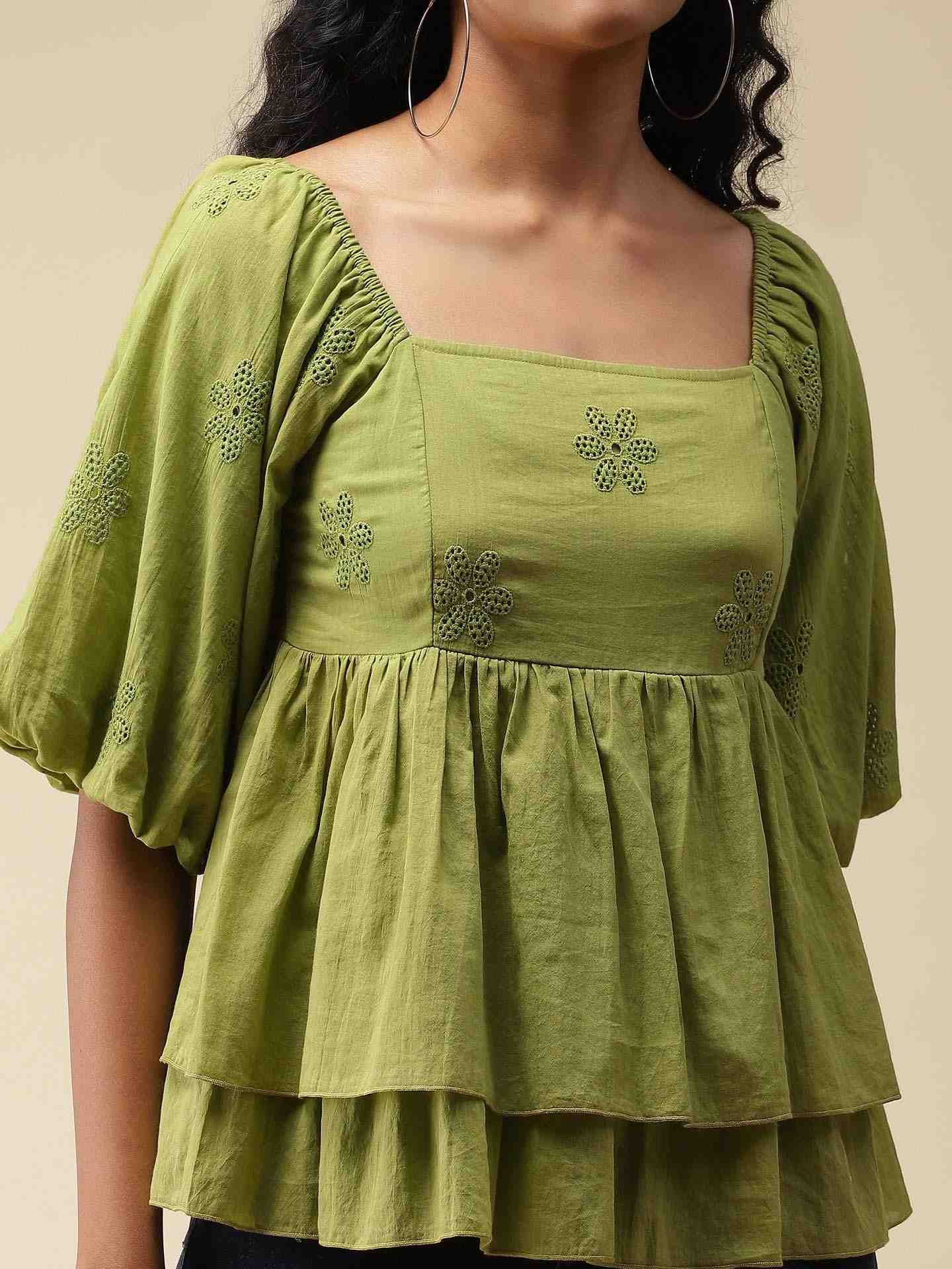 Green Myra Top