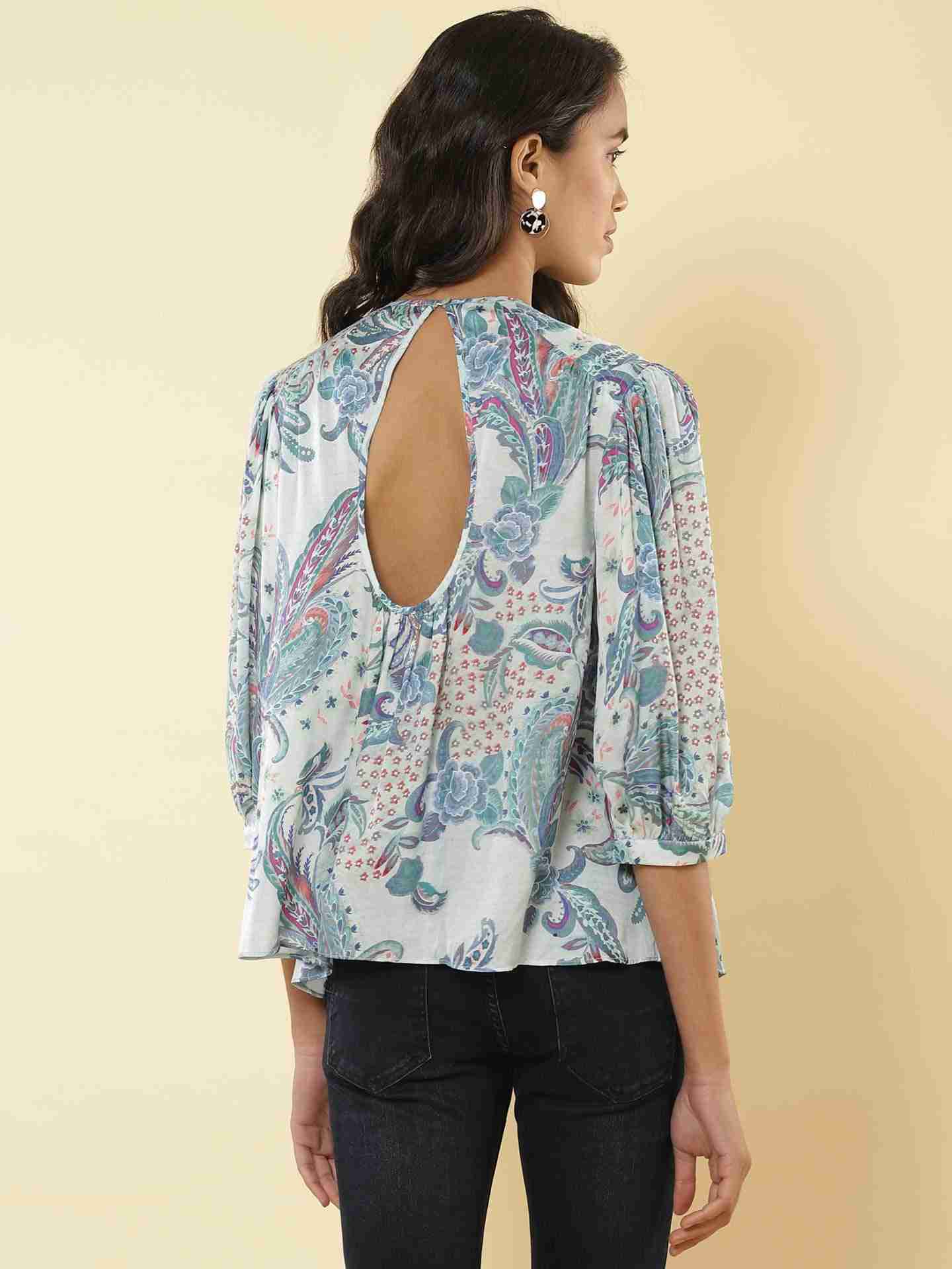 Blue Brazillian Top