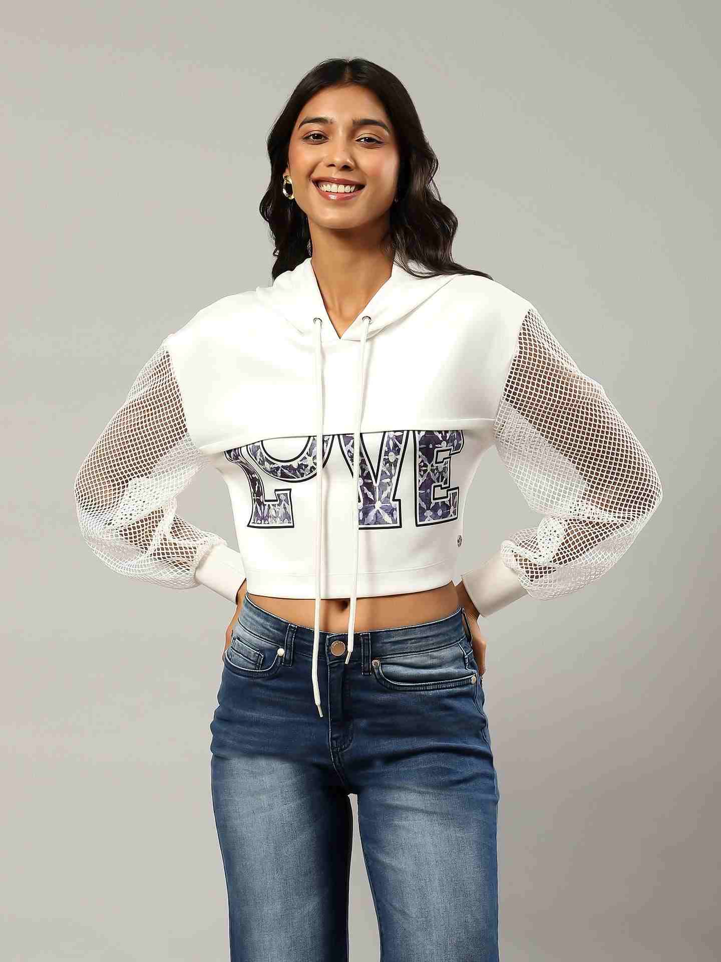 White Basics Athleisure Top
