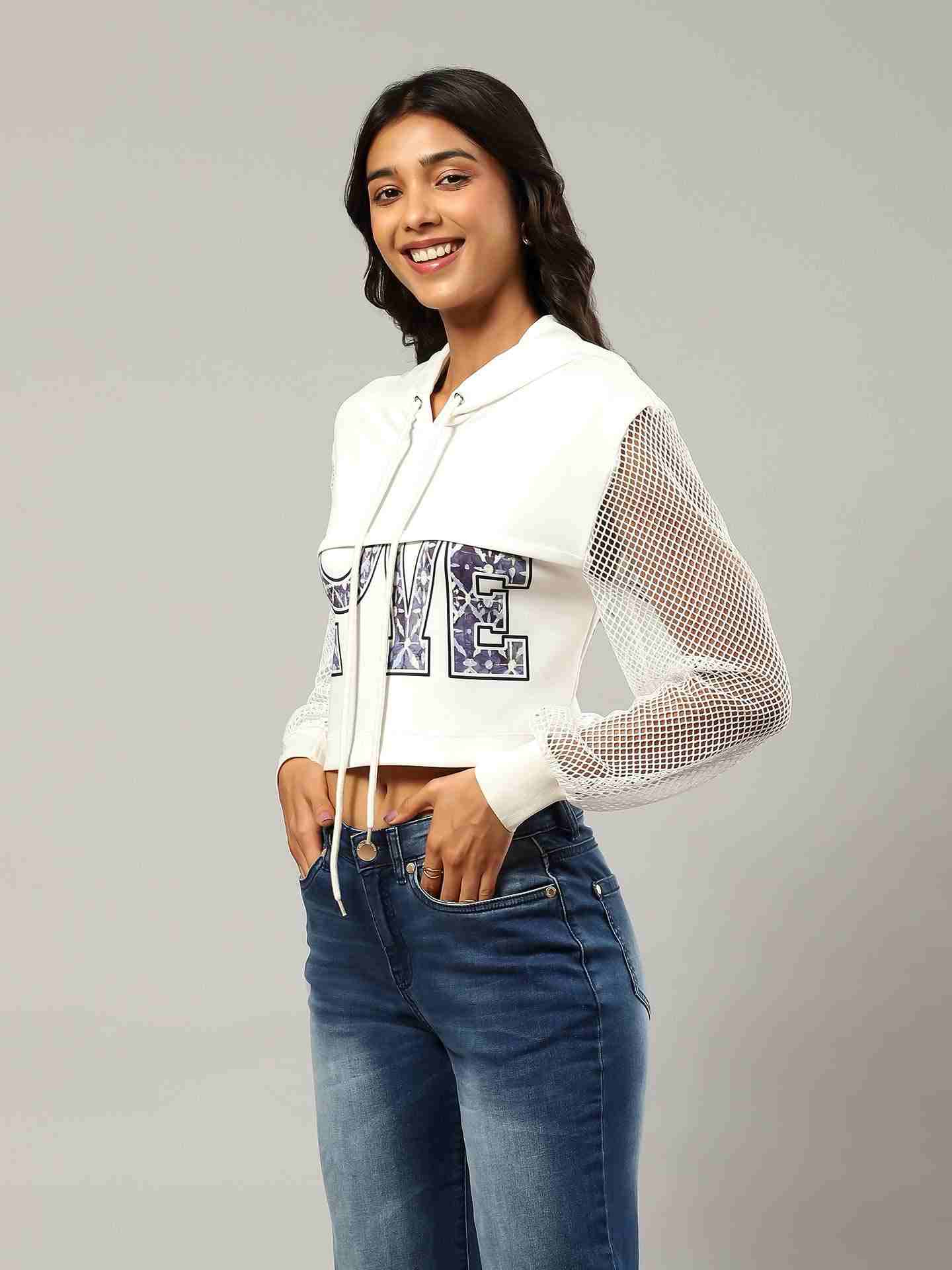White Basics Athleisure Top