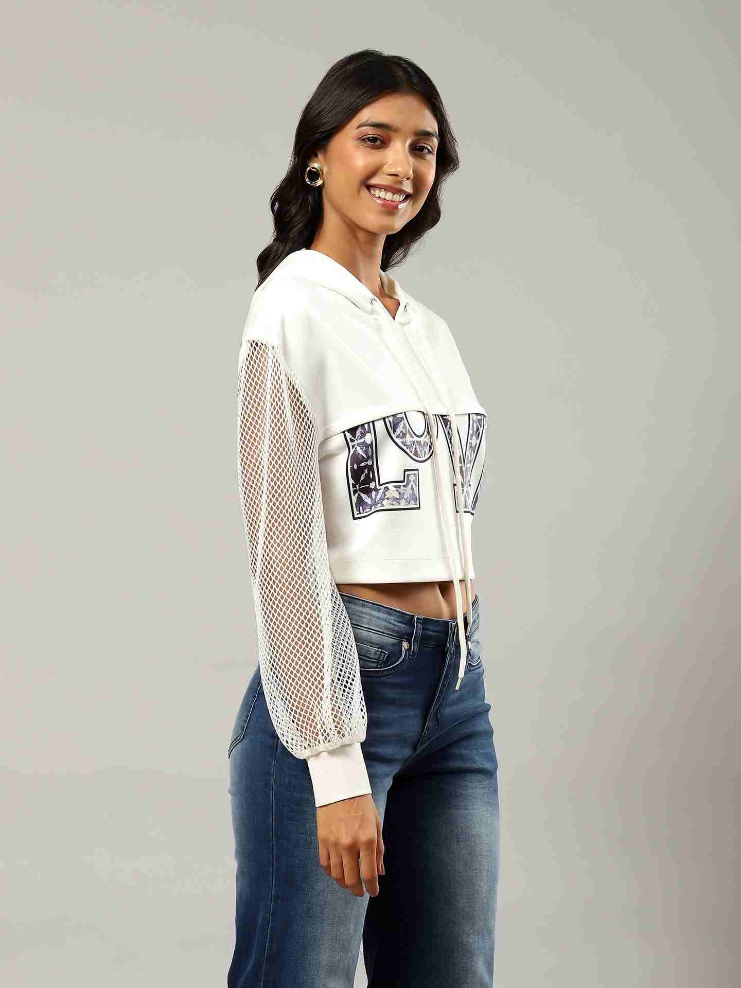 White Basics Athleisure Top