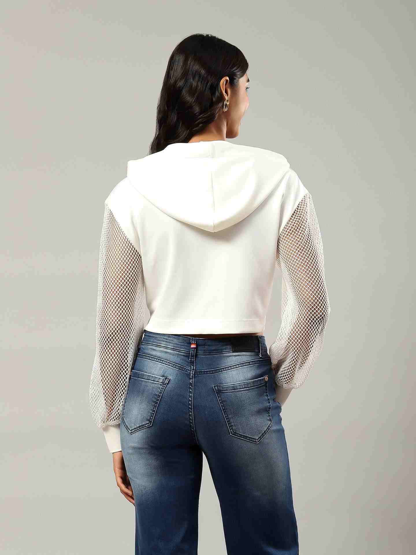 White Basics Athleisure Top