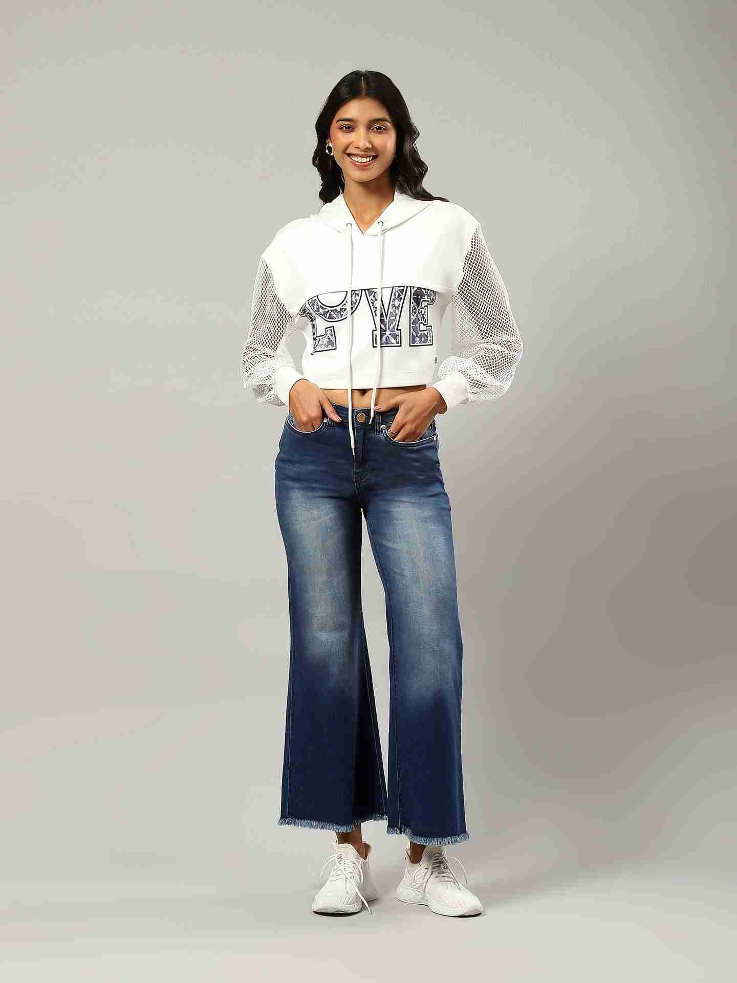 White Basics Athleisure Top