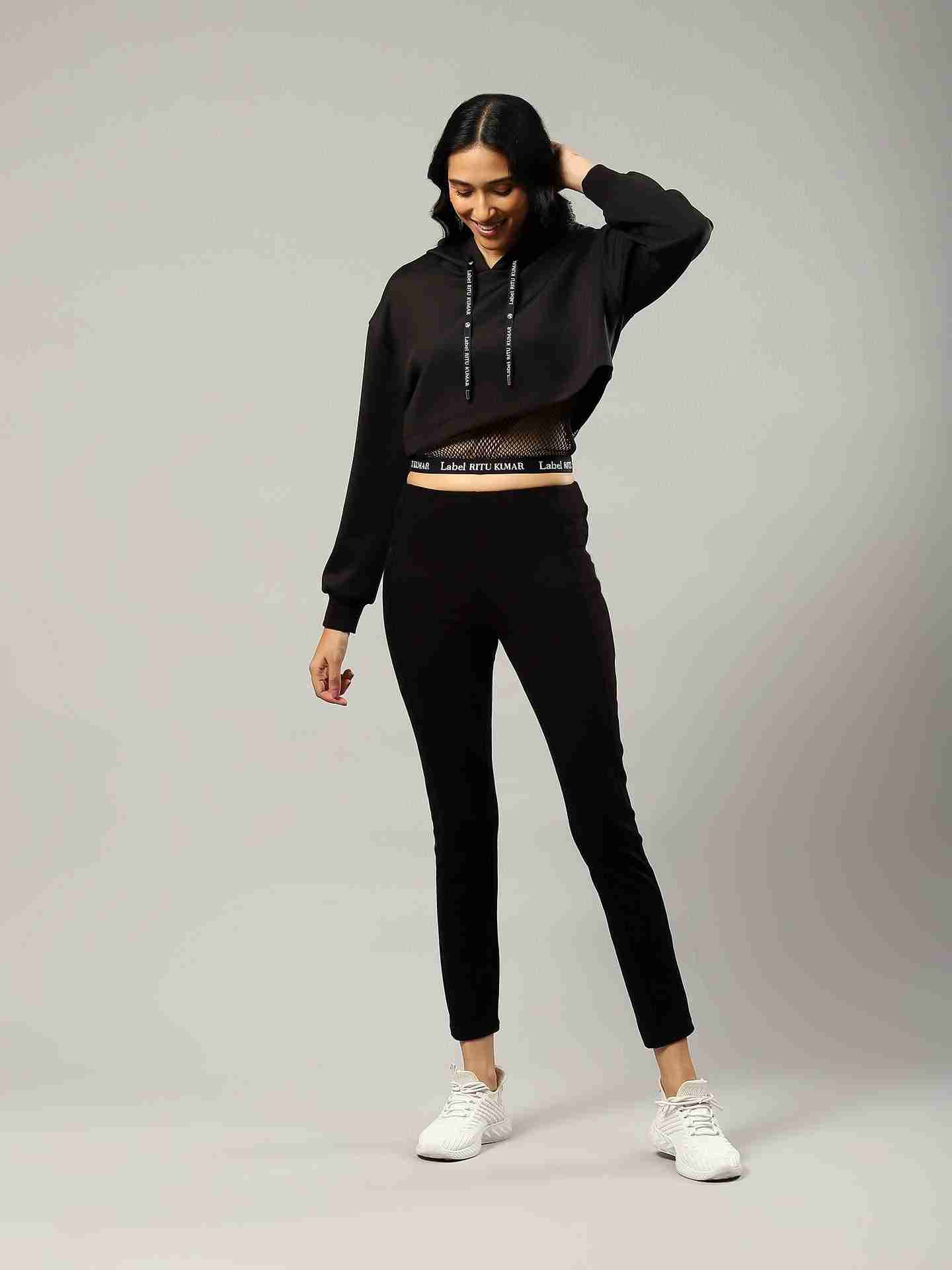 Black Basics Athleisure Top