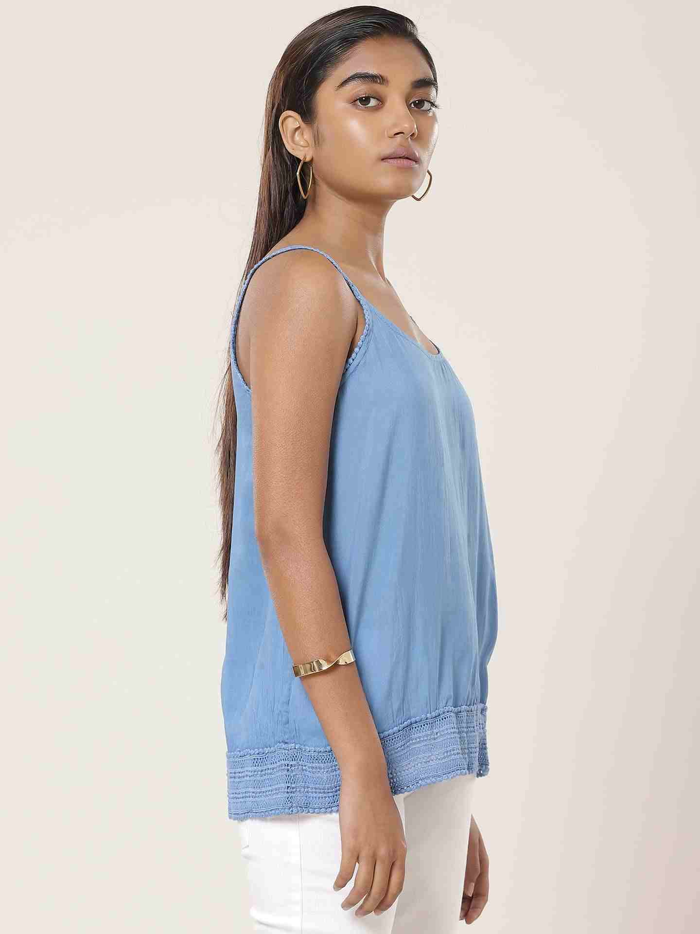 Denim Blue Leisure Basics Top