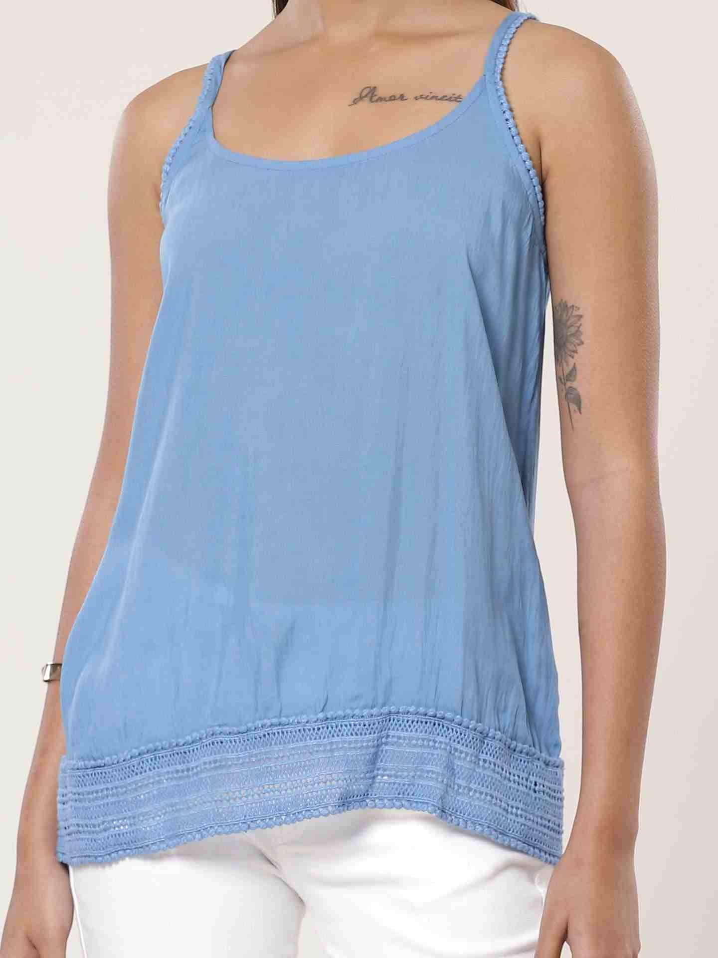 Denim Blue Leisure Basics Top