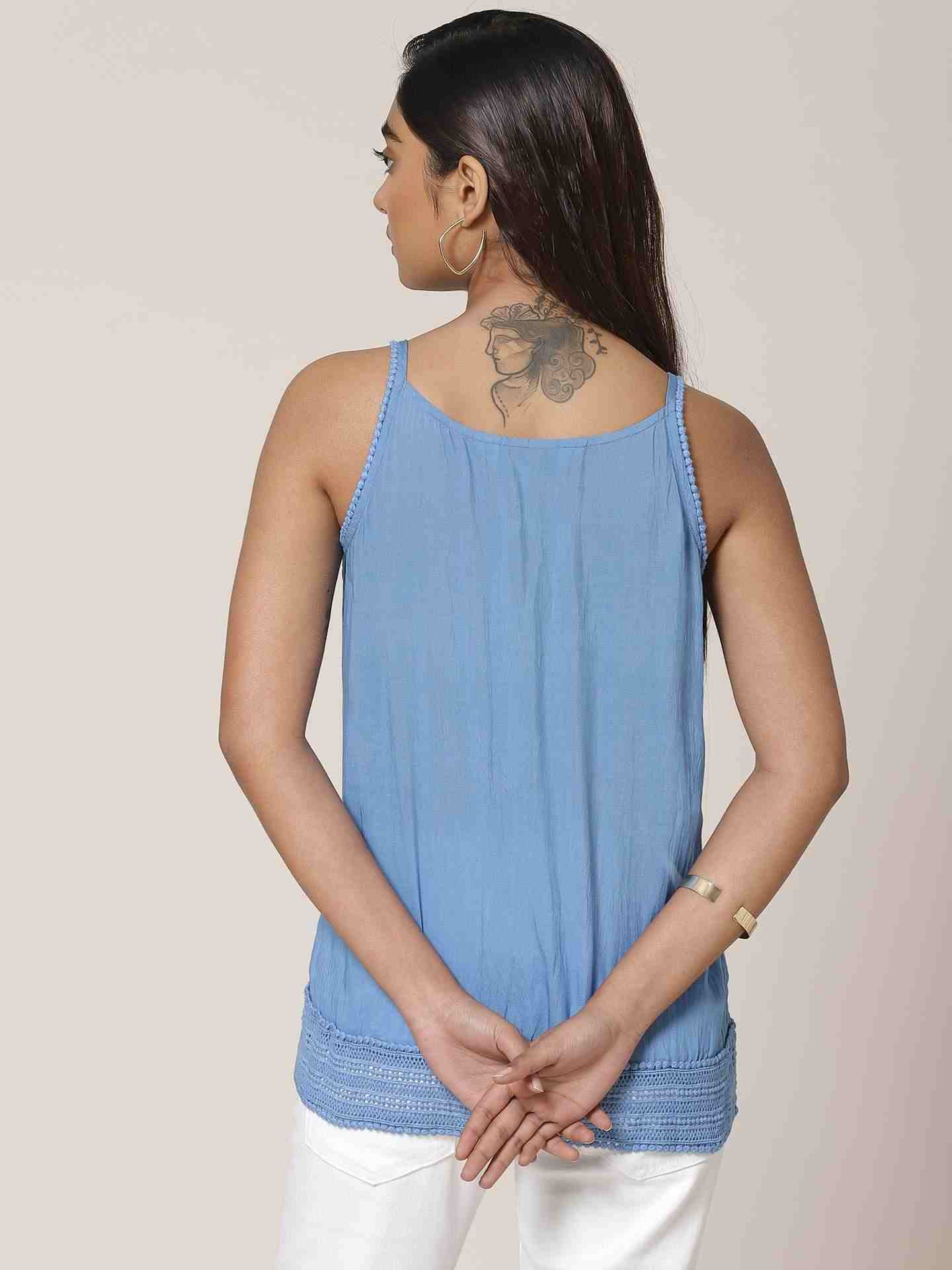 Denim Blue Leisure Basics Top