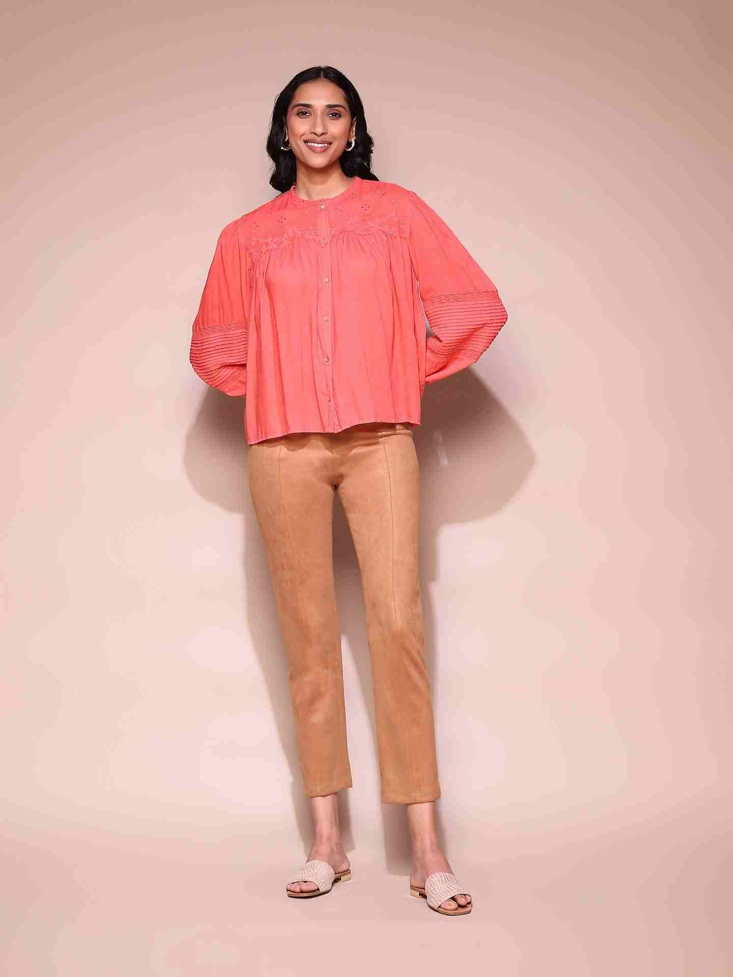 Coral Annalise Top